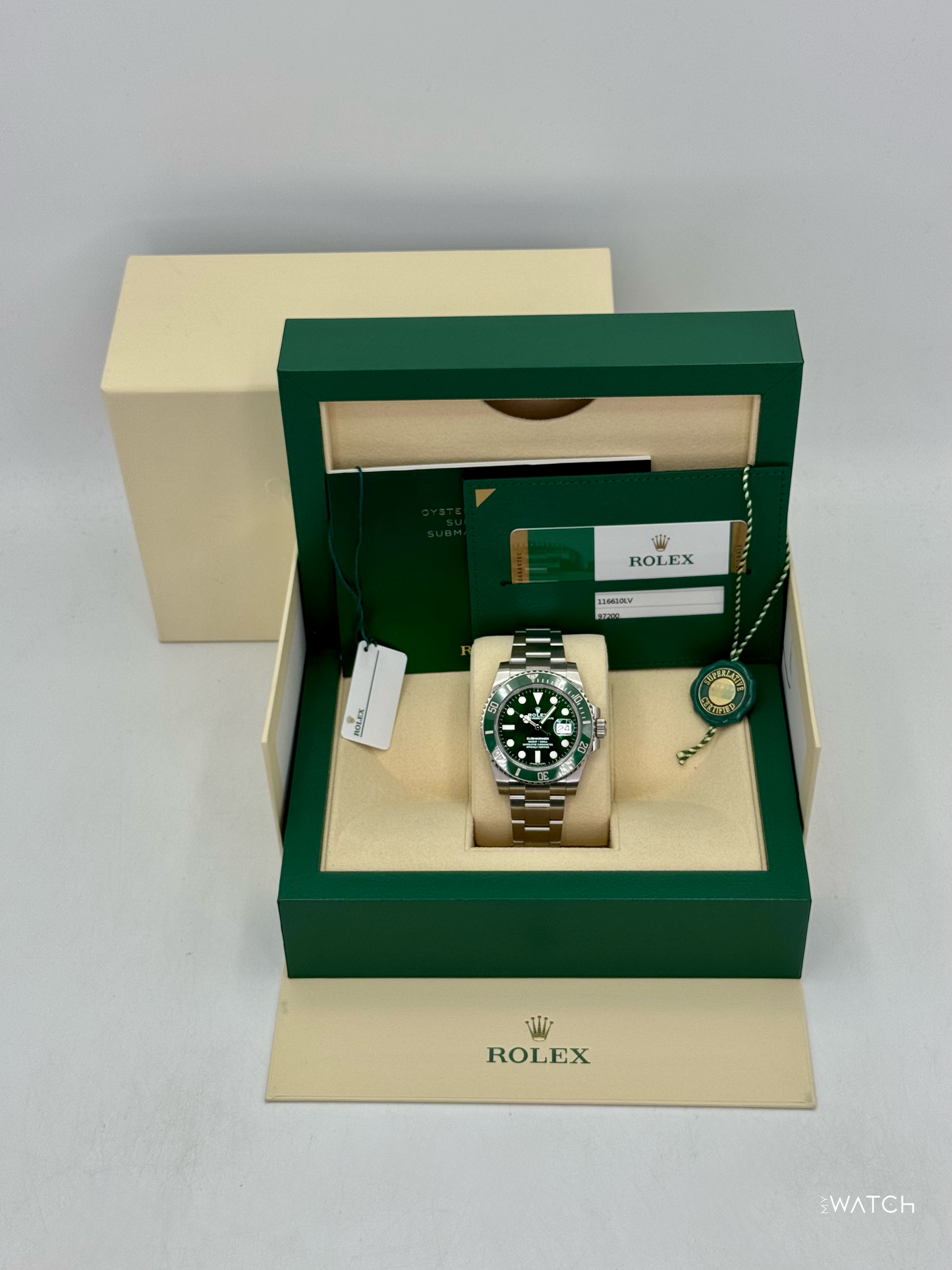 2019 Rolex Submariner “Hulk” 40mm 116610LV Green Dial