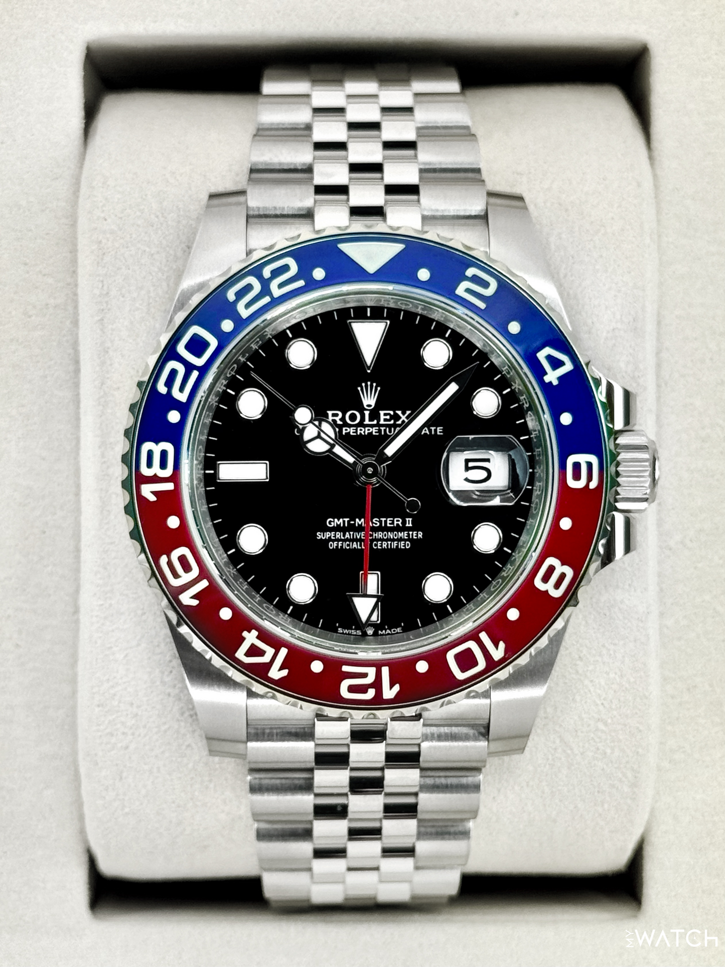 NEW 2026 Rolex GMT-Master II "Pepsi" 40mm 126710BLRO Jubilee (STICKERED) - MyWatchLLC