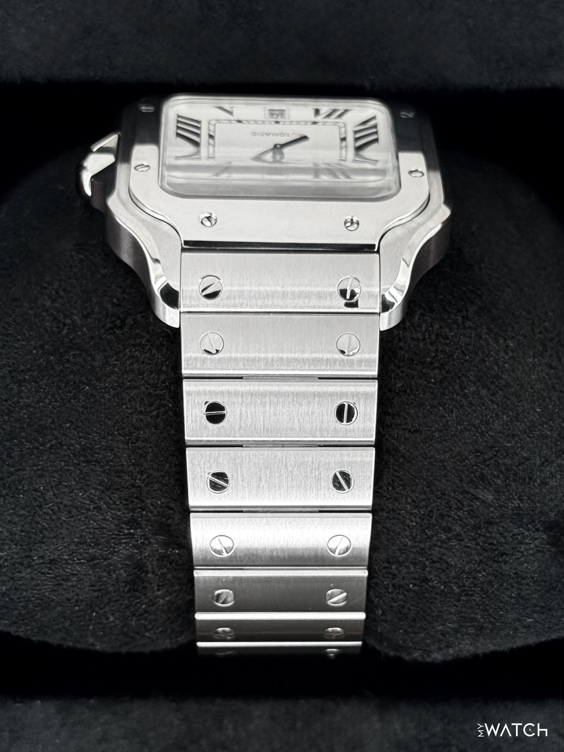 2025 Santos De Cartier 39.8mm WSSA0018 Stainless Steel White Dial - MyWatchLLC