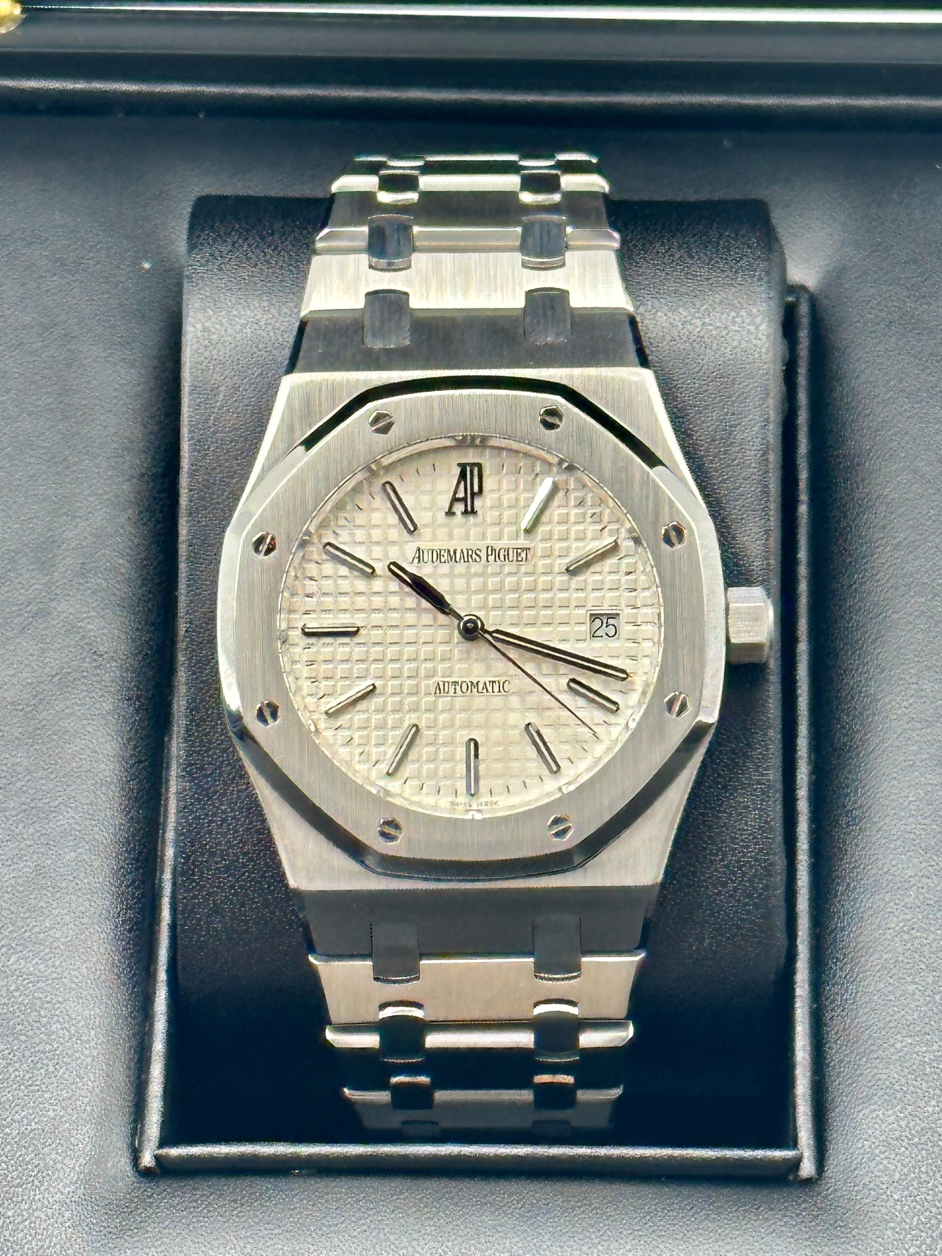 2011 Audemars Piguet 39mm 15300ST Royal Oak White Dial MyWatchLLC