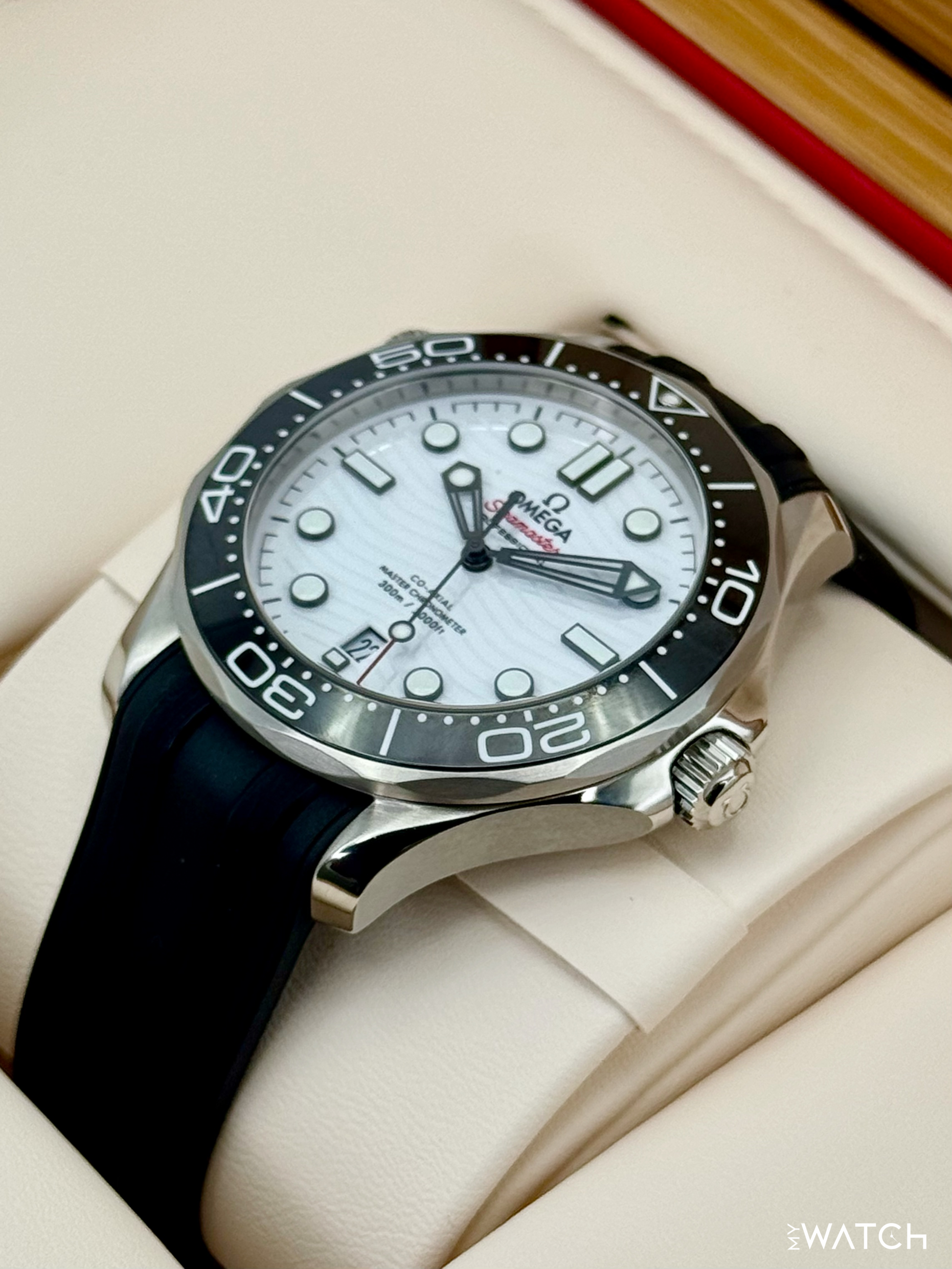 NEW 2022 Omega Seamaster Diver 300M 42mm 210.30.42.20.04.001 White Dial - MyWatchLLC