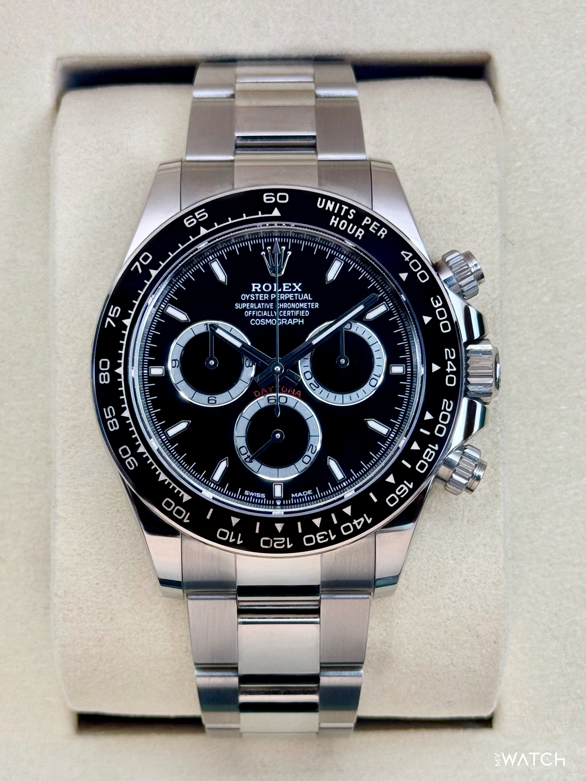 2025 Rolex Daytona 40mm 126500LN Stainless Steel Black Dial - MyWatchLLC