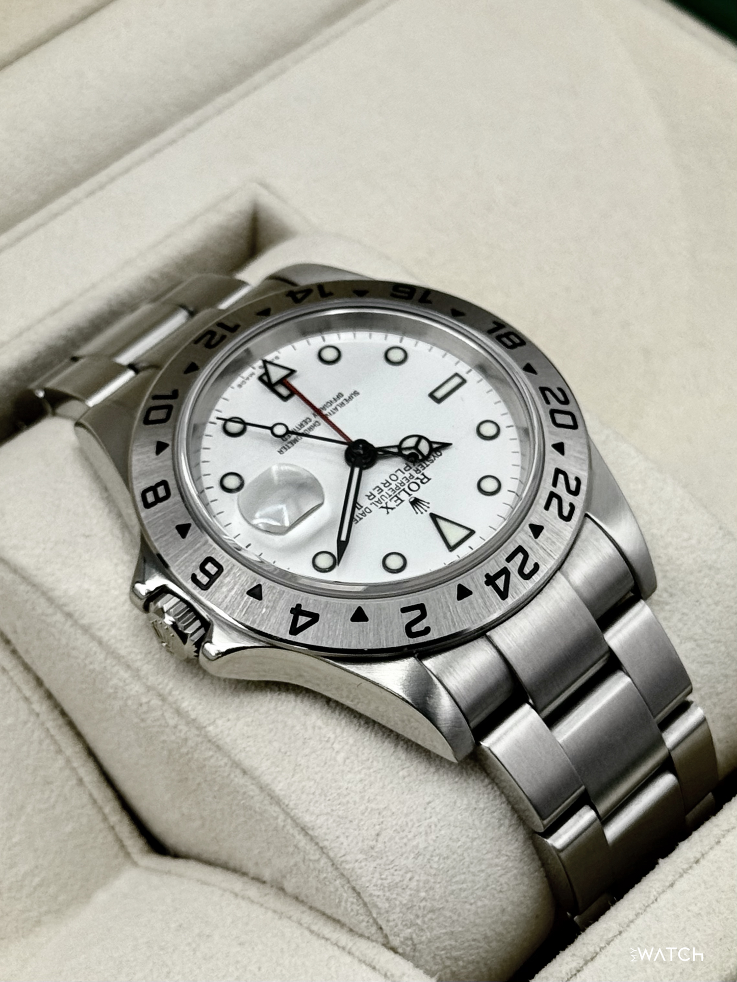 2025 CPO Rolex Explorer II 40mm 16570 Stainless Steel Polar White Dial (CPO) - MyWatchLLC