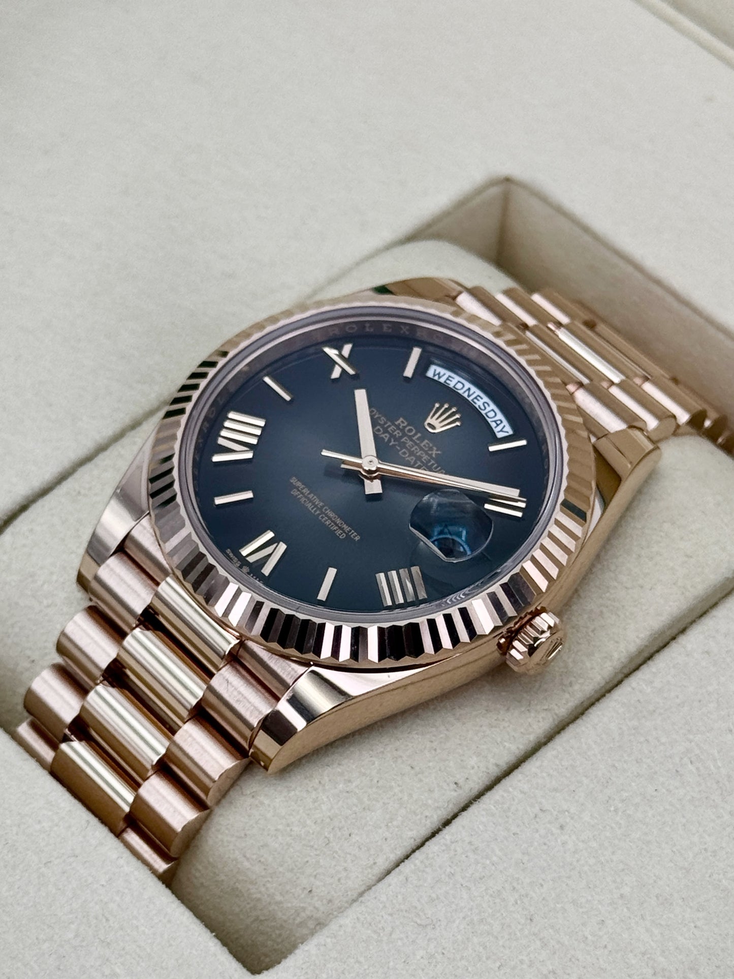 2026 Rolex Day-Date 40mm 228235 Presidential Slate Ombre Dial