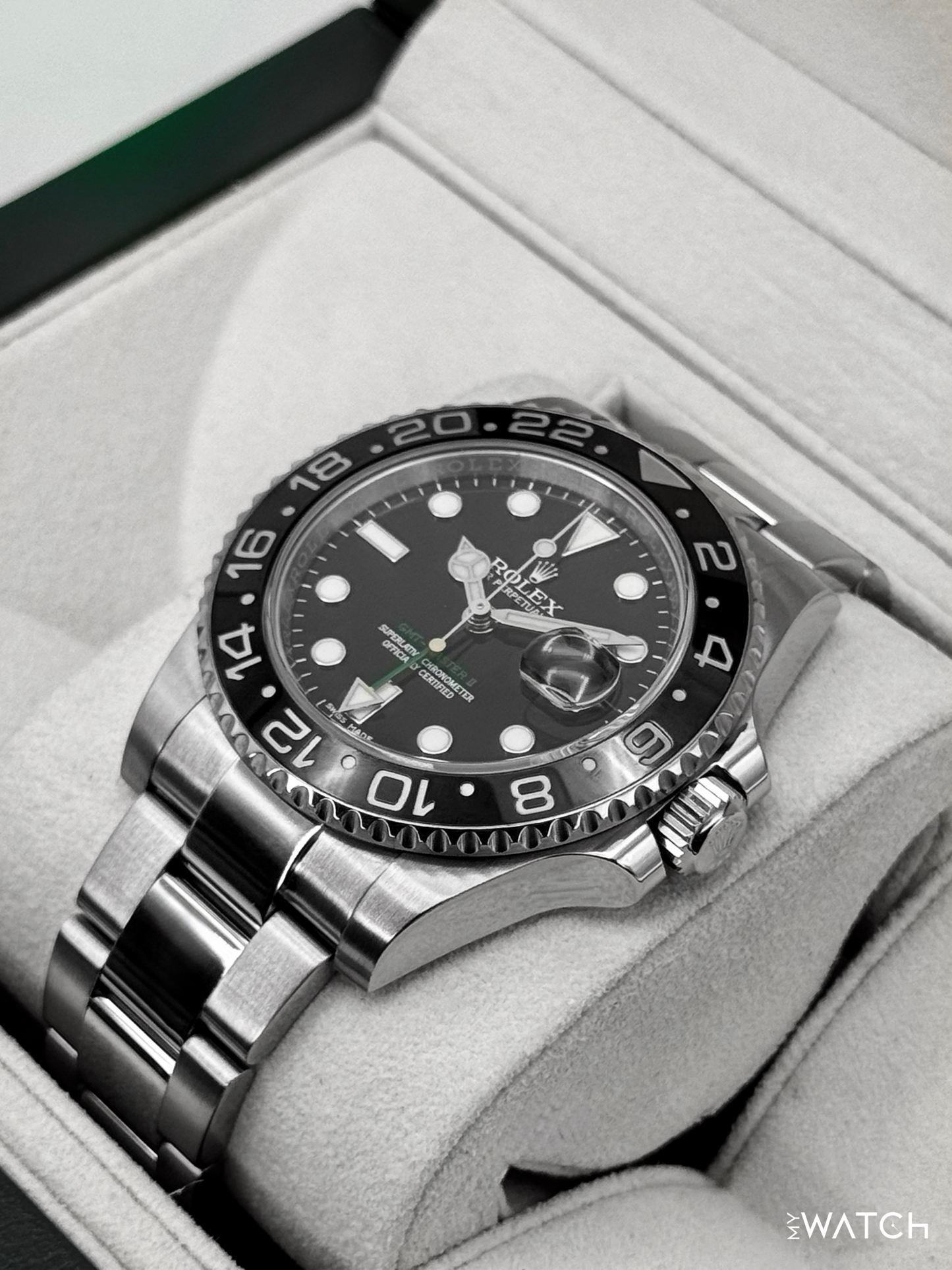 2014 Rolex GMT-Master II 40mm 116710LN Stainless Steel Black Dial - MyWatchLLC