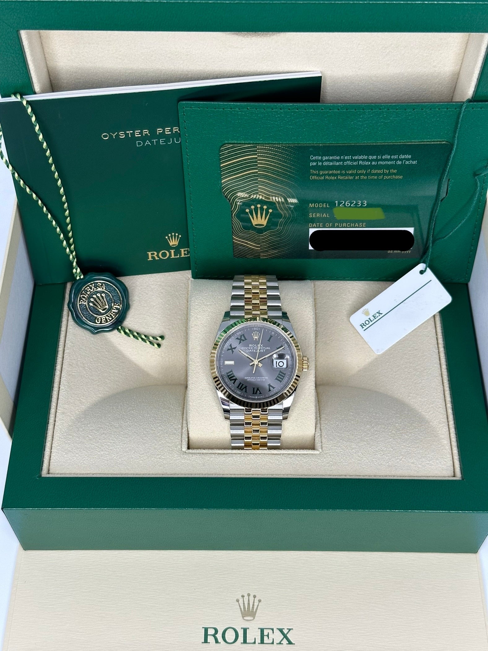 Rolex two tone hot sale datejust 36mm