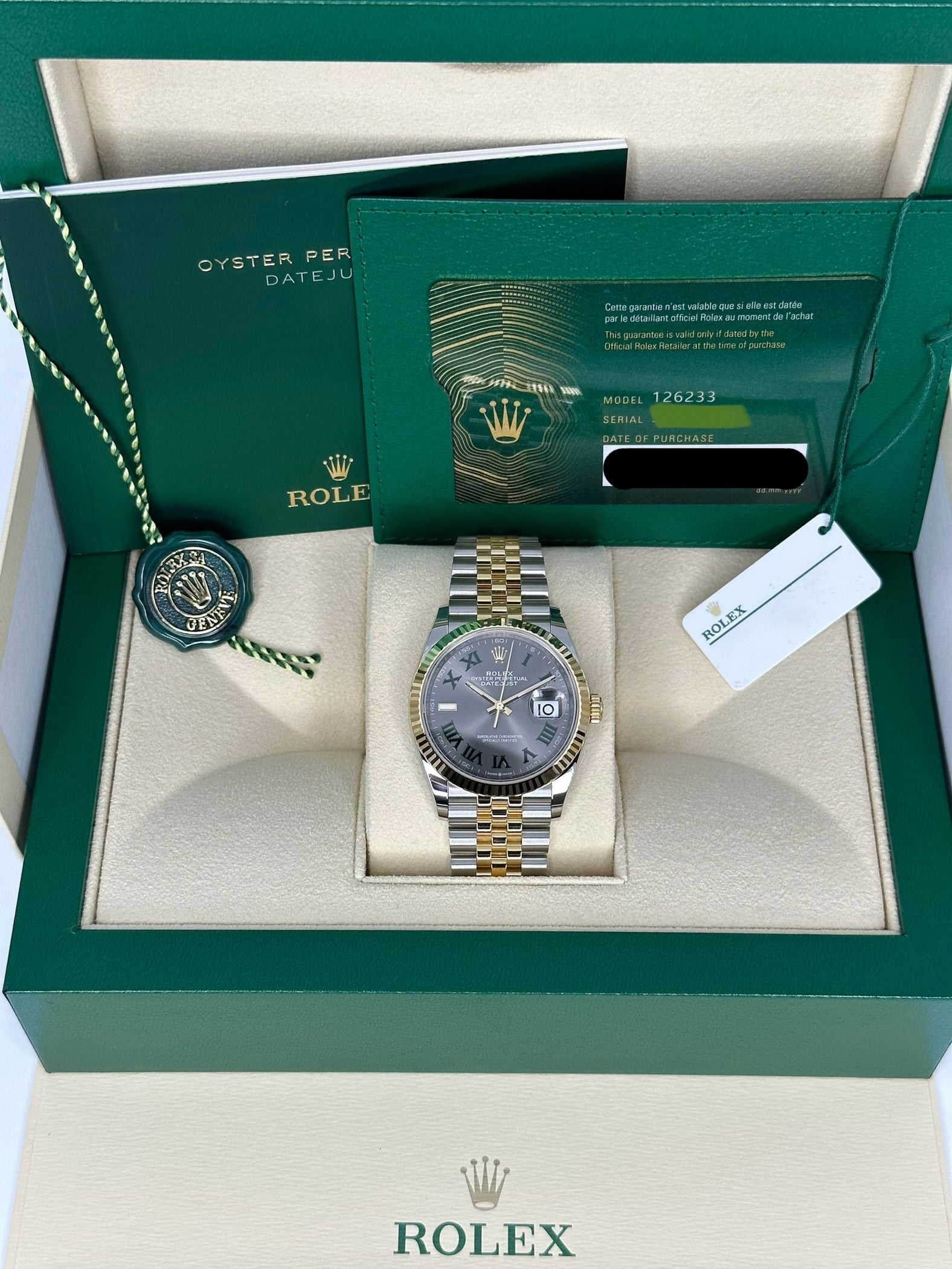 Rolex Datejust 126233 36mm Black Diamond Dial Jubilee Watch - Big Watch  Buyers