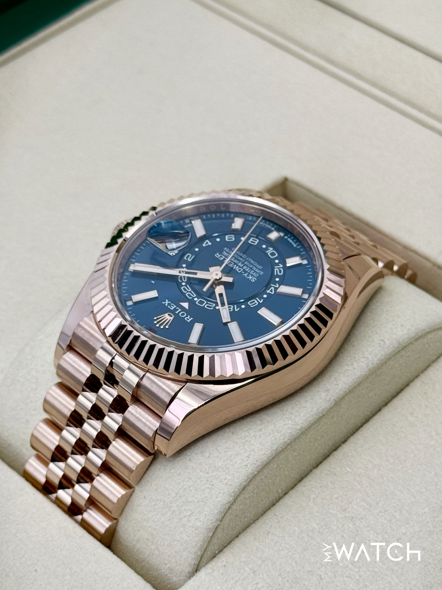 NEW 2025 Rolex Sky-Dweller 42mm 336935 Rose Gold Jubilee Blue Dial