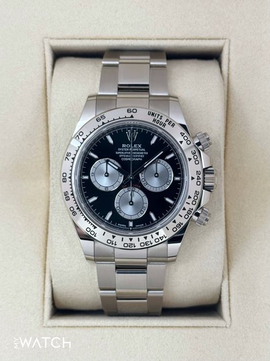2023 Rolex Daytona 40mm 126509 White Gold Black Dial