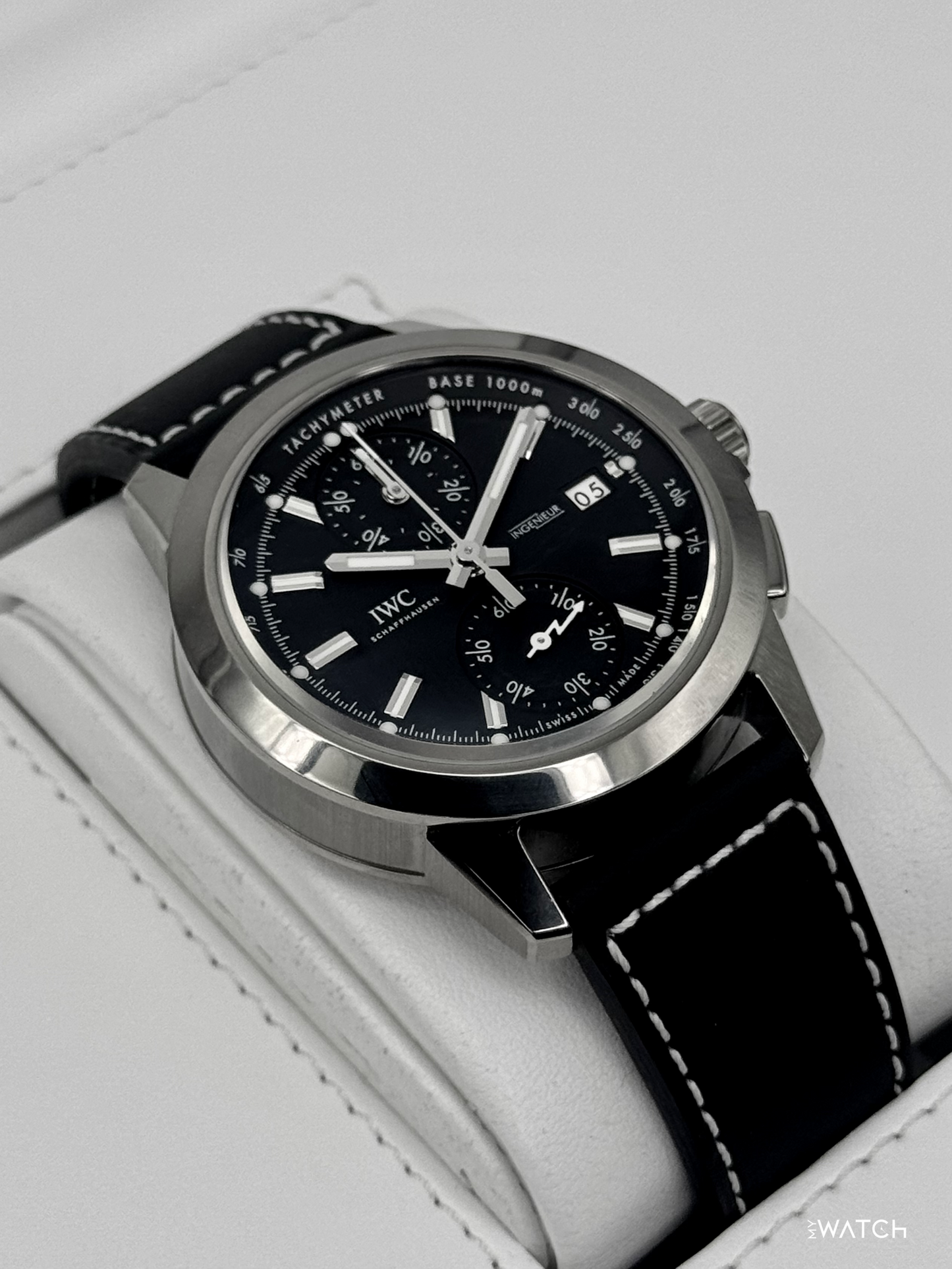 2018 IWC Ingenieur Chronograph Sport 44mm IW380901 Stainless Steel Black Dial