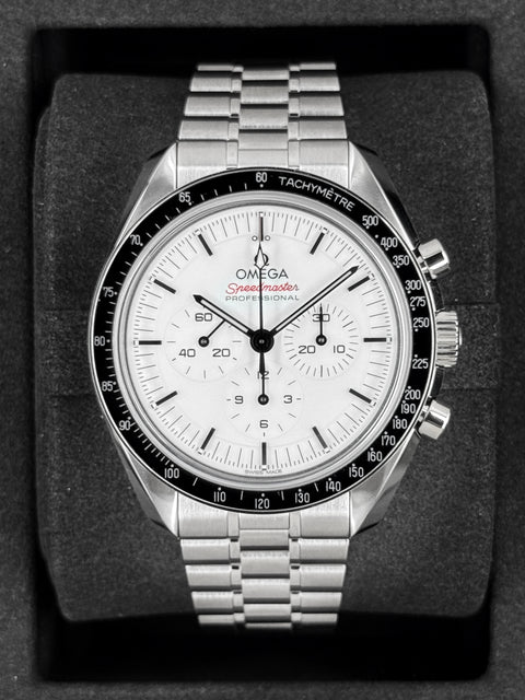 NEW 2026 Omega Speedmaster Moonwatch Pro 42mm 310.30.42.50.04.001 White Dial