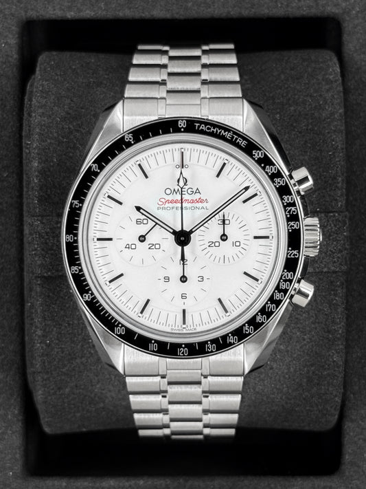 NEW 2026 Omega Speedmaster Moonwatch Pro 42mm 310.30.42.50.04.001 White Dial