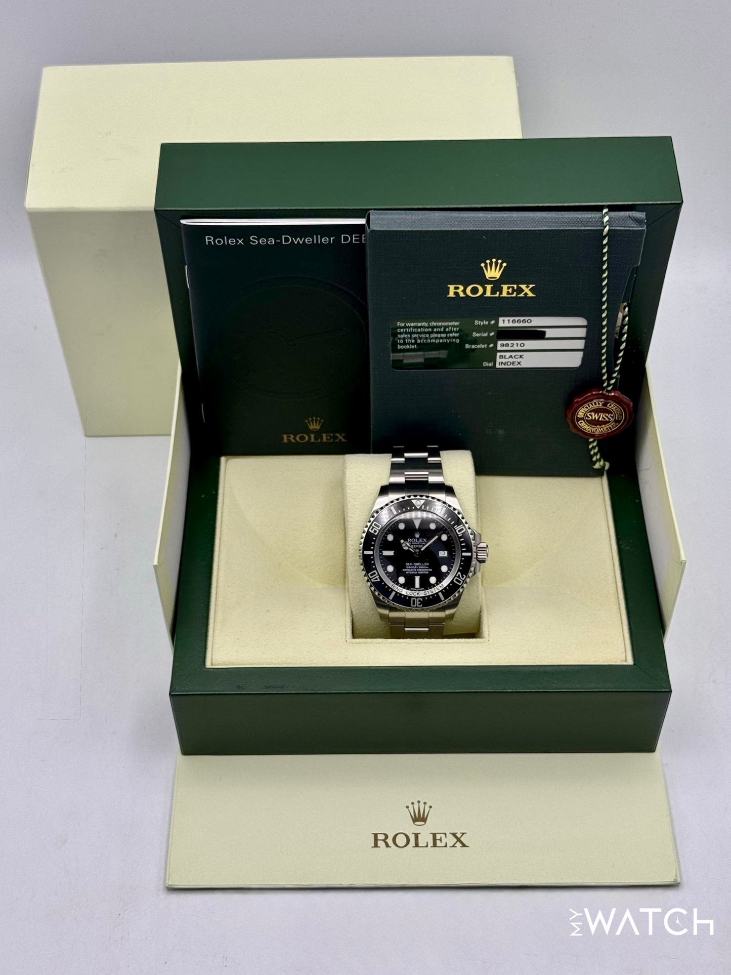 2009 Rolex Deepsea 44mm 116660 Stainless Steel Black Dial