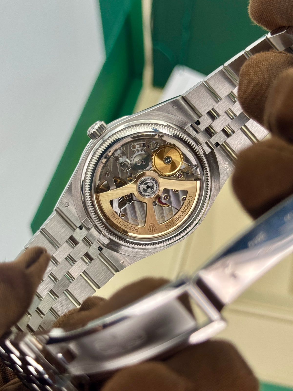 NEW 2026 Rolex Land-Dweller 36mm 127286TBR Platinum Ice Blue Honeycomb Motif Diamond Dial