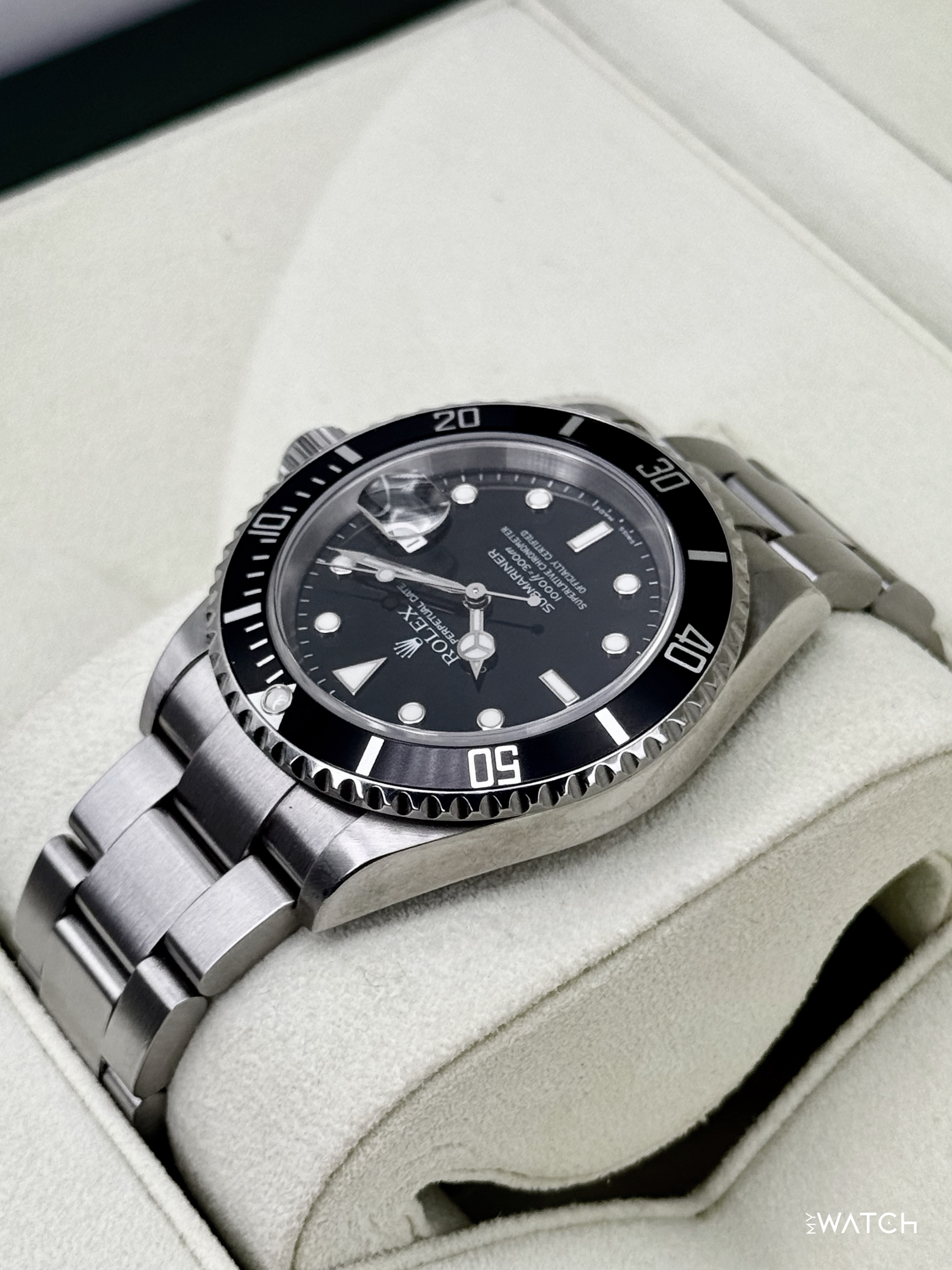 2005 Rolex Submariner 41mm 16610 Stainless Steel Black Dial (Collectors Set) - MyWatchLLC