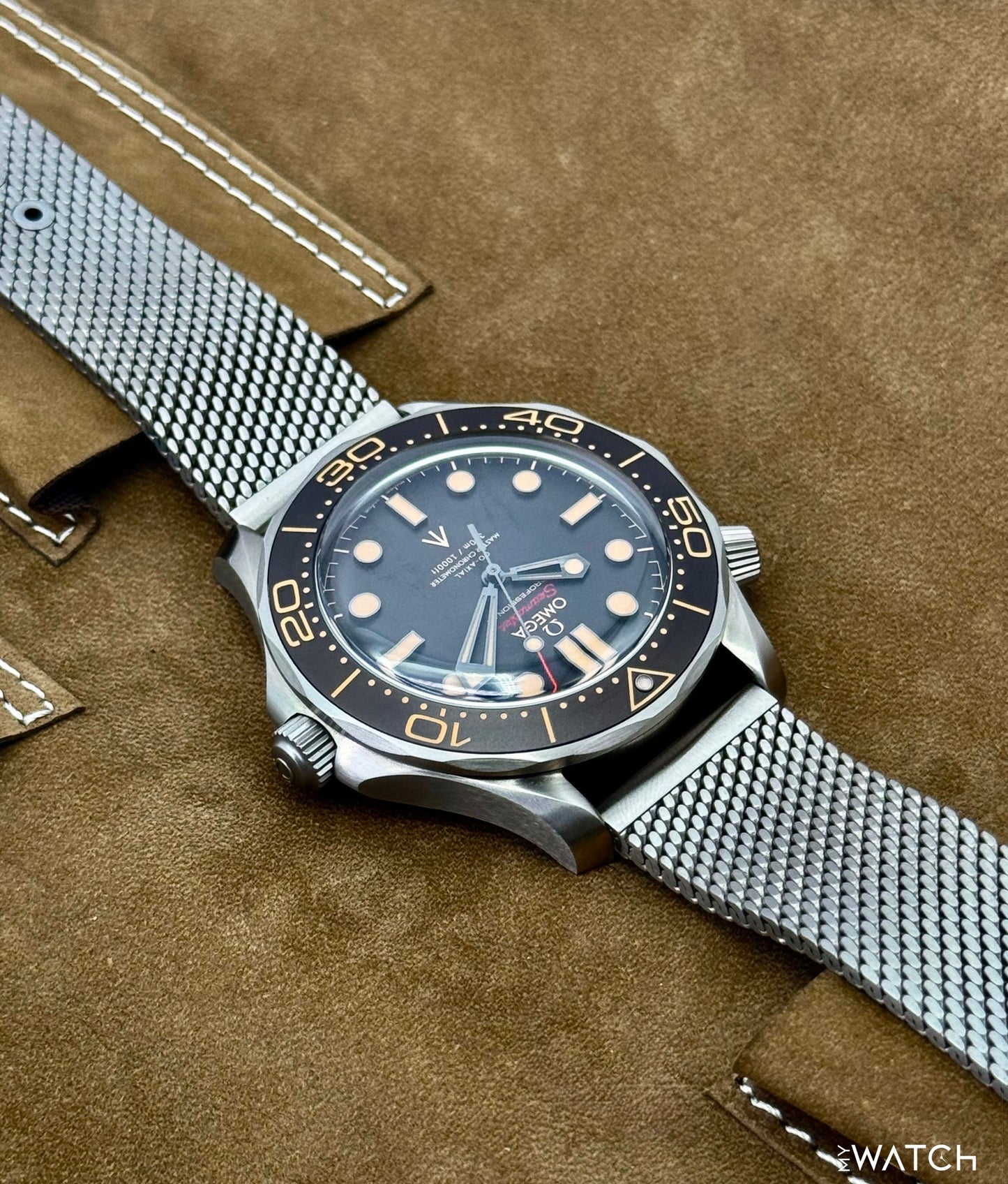 NEW 2026 Omega Seamaster Diver 300M 007 42mm Titanium Brown Dial - MyWatchLLC