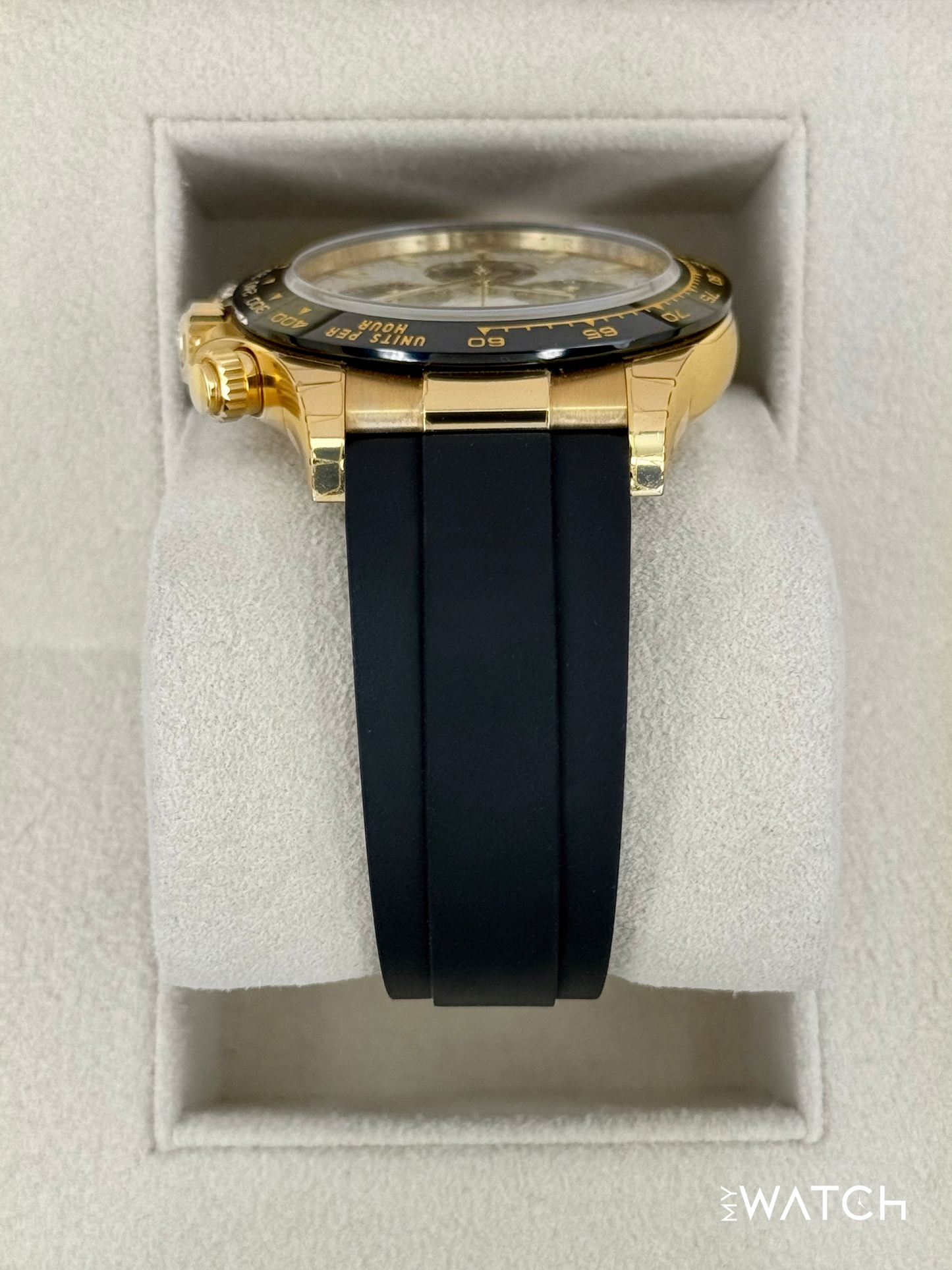 2022 Rolex Daytona 40mm 116518LN Yellow Gold Oysterflex Meteorite Dial (STICKERED)