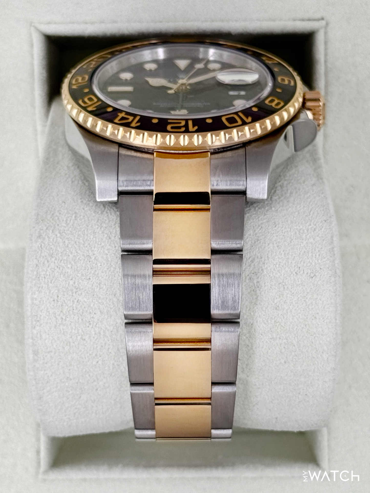 2012 Rolex GMT-Master II 40mm 116713LN Two-Tone Black Dial - MyWatchLLC
