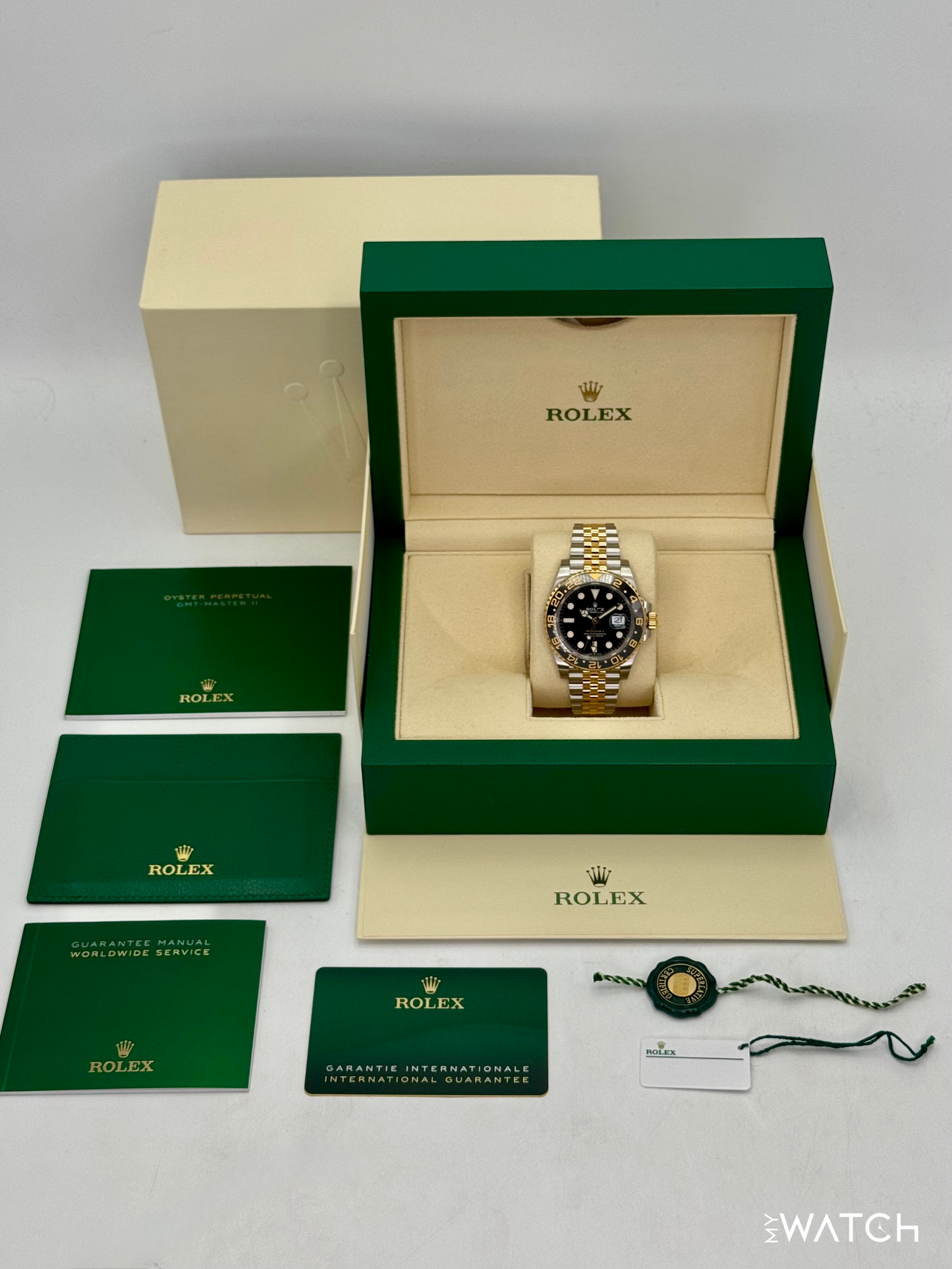 2023 Rolex GMT-Master II 40mm 126713GRNR Two-Tone Jubilee