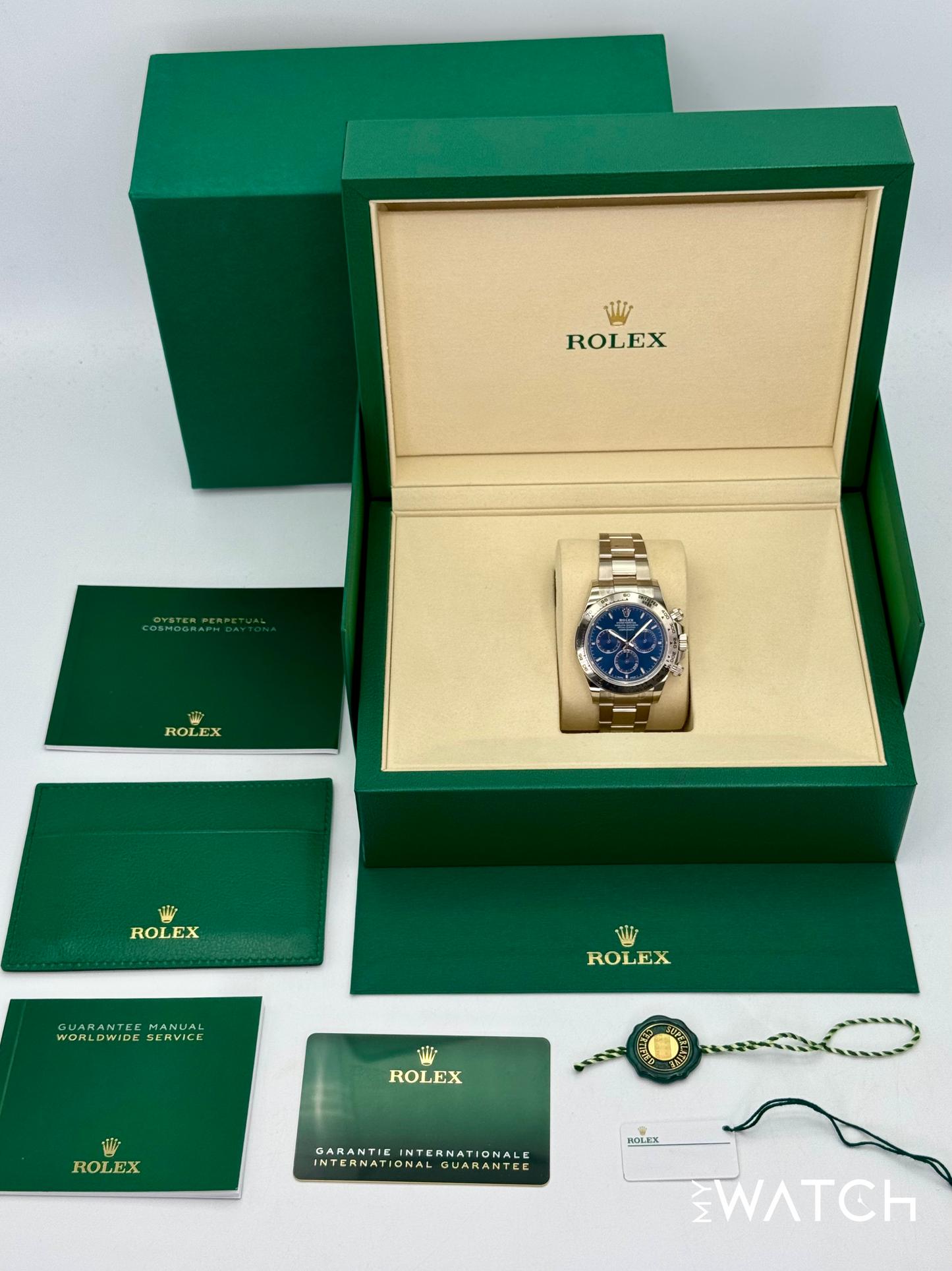 NEW 2025 Rolex Daytona 40mm 126509 White Gold Blue Dial (STICKERED)