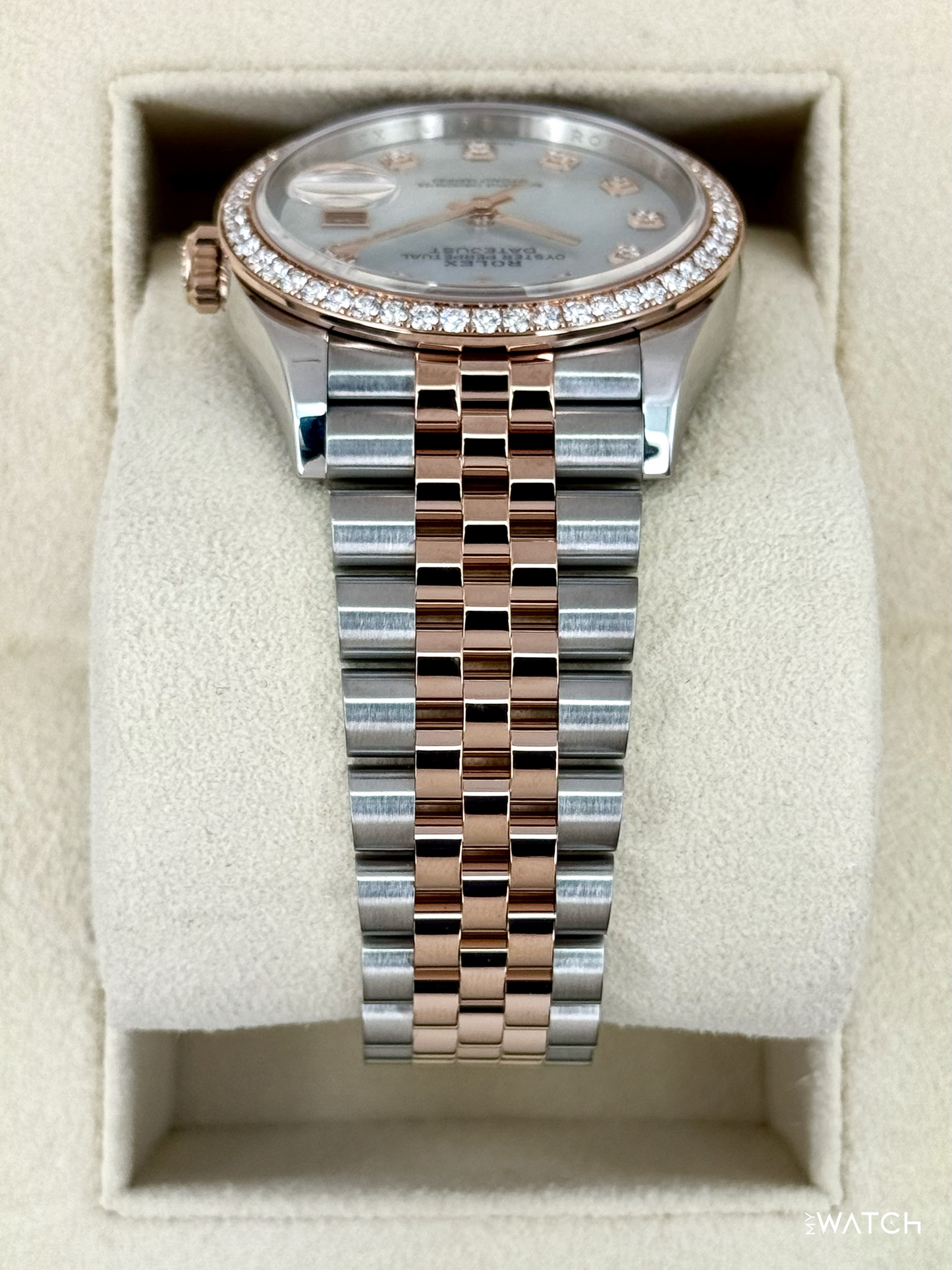 2024 Rolex Datejust 36mm 126281RBR Two-Tone Jubilee MOP Diamond Dial