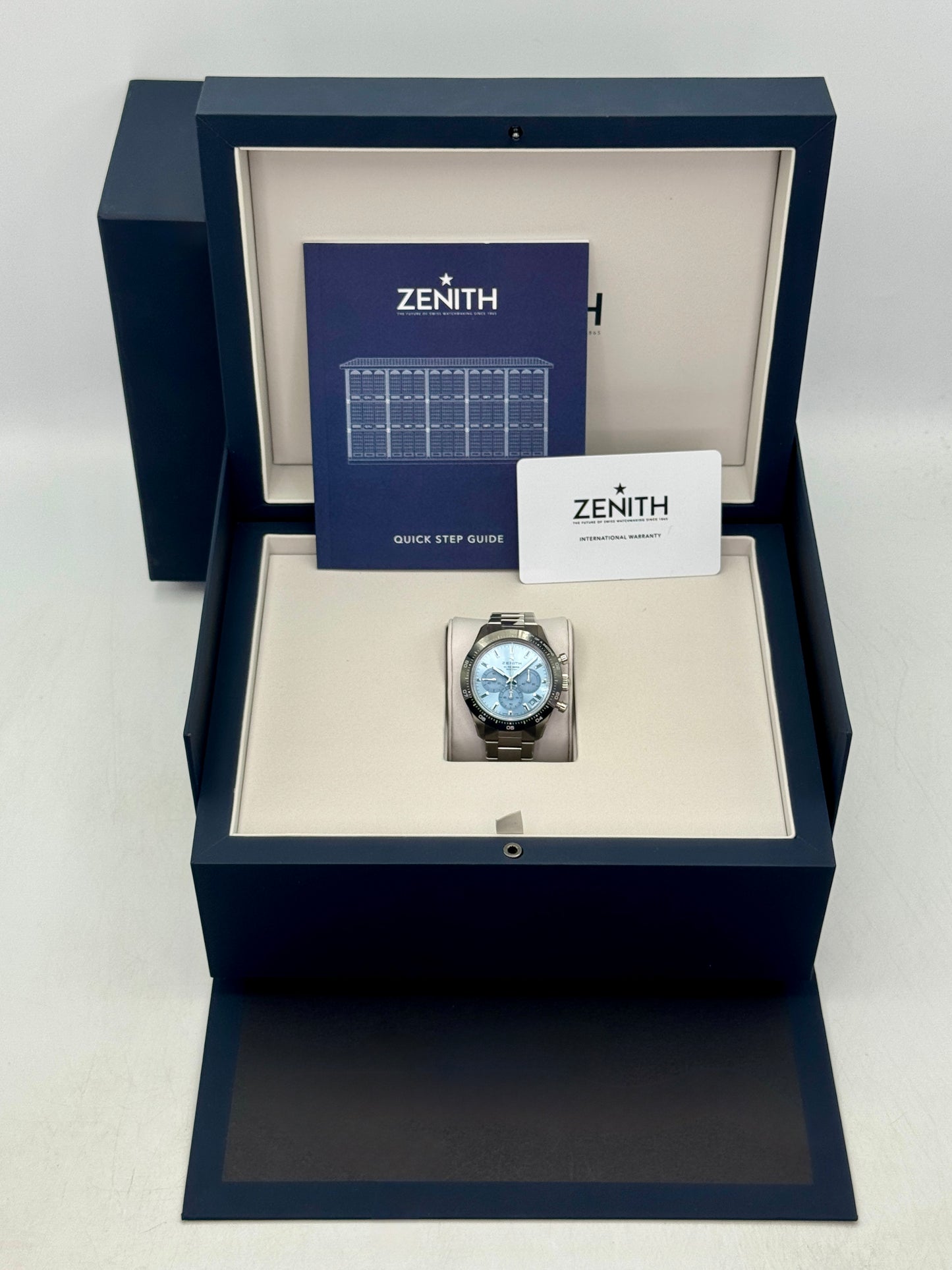 2023 Zenith Chronomaster Sport 41mm 03.3105.3600/52.M3100 Stainless Steel Blue Dial