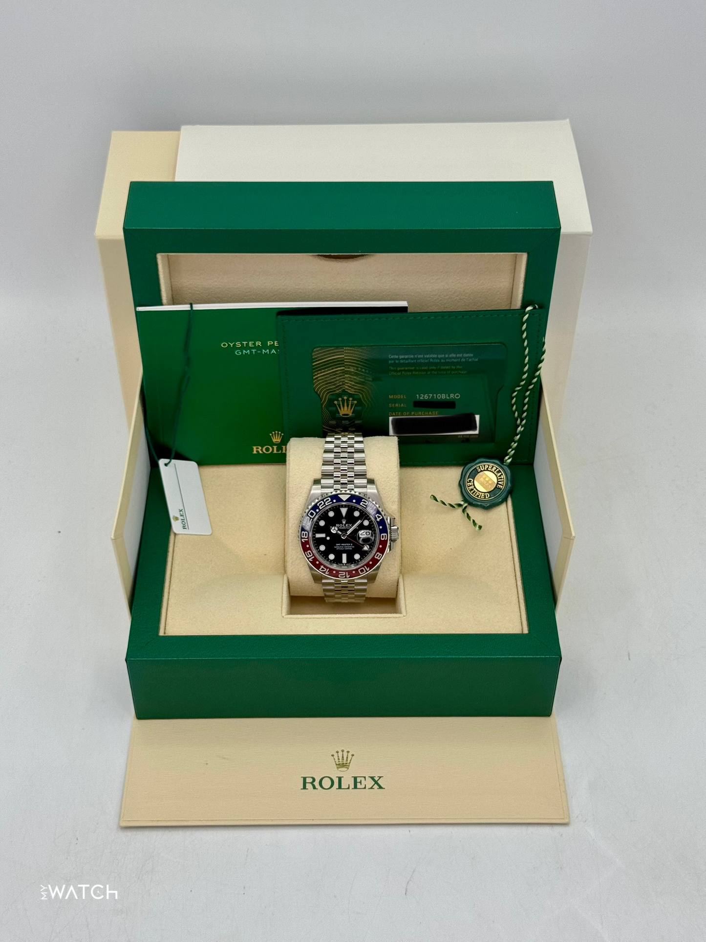 NEW 2024 Rolex GMT-Master II "Pepsi" 40mm 126710BLRO Jubilee