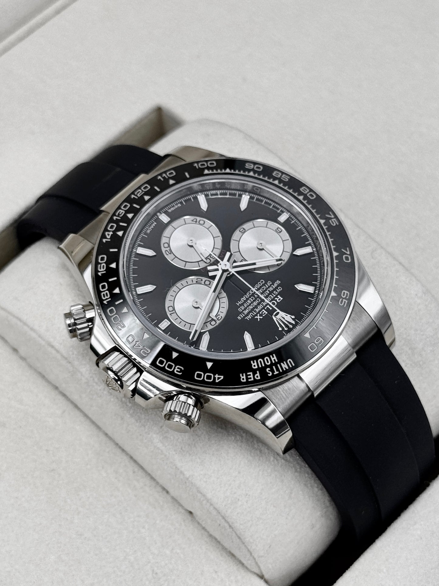 NEW 2026 Rolex Daytona Baby Le Mans 40mm 126519LN White Gold Black Dial (NEW STYLE CARD)