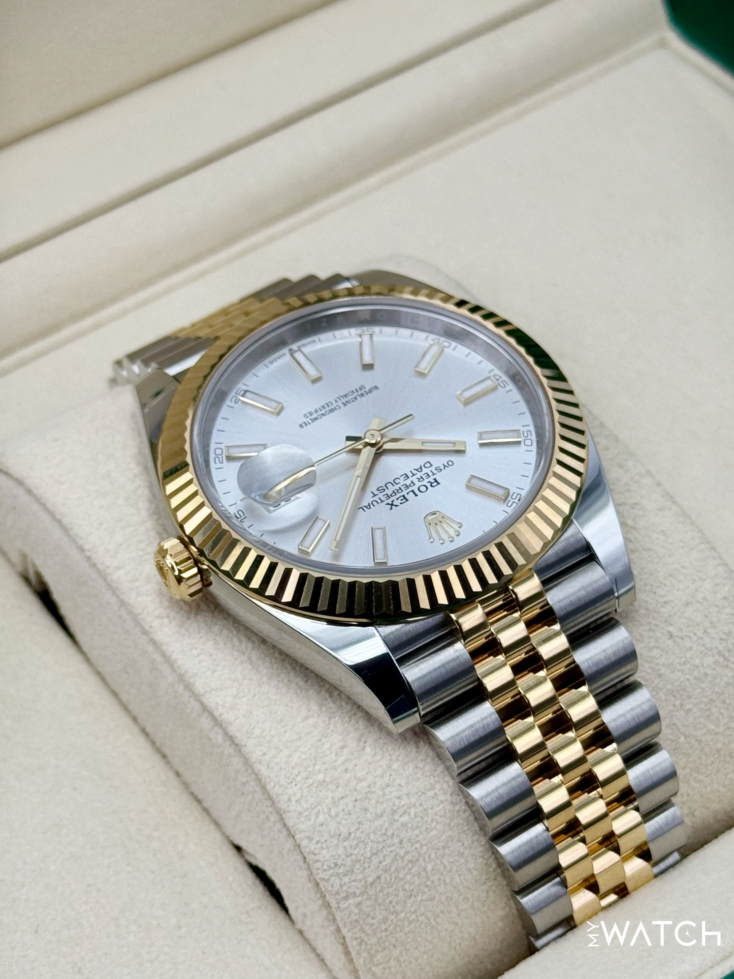 NEW 2025 Rolex Datejust 41mm 126333 Two-Tone Jubilee Silver Dial - STICKERED