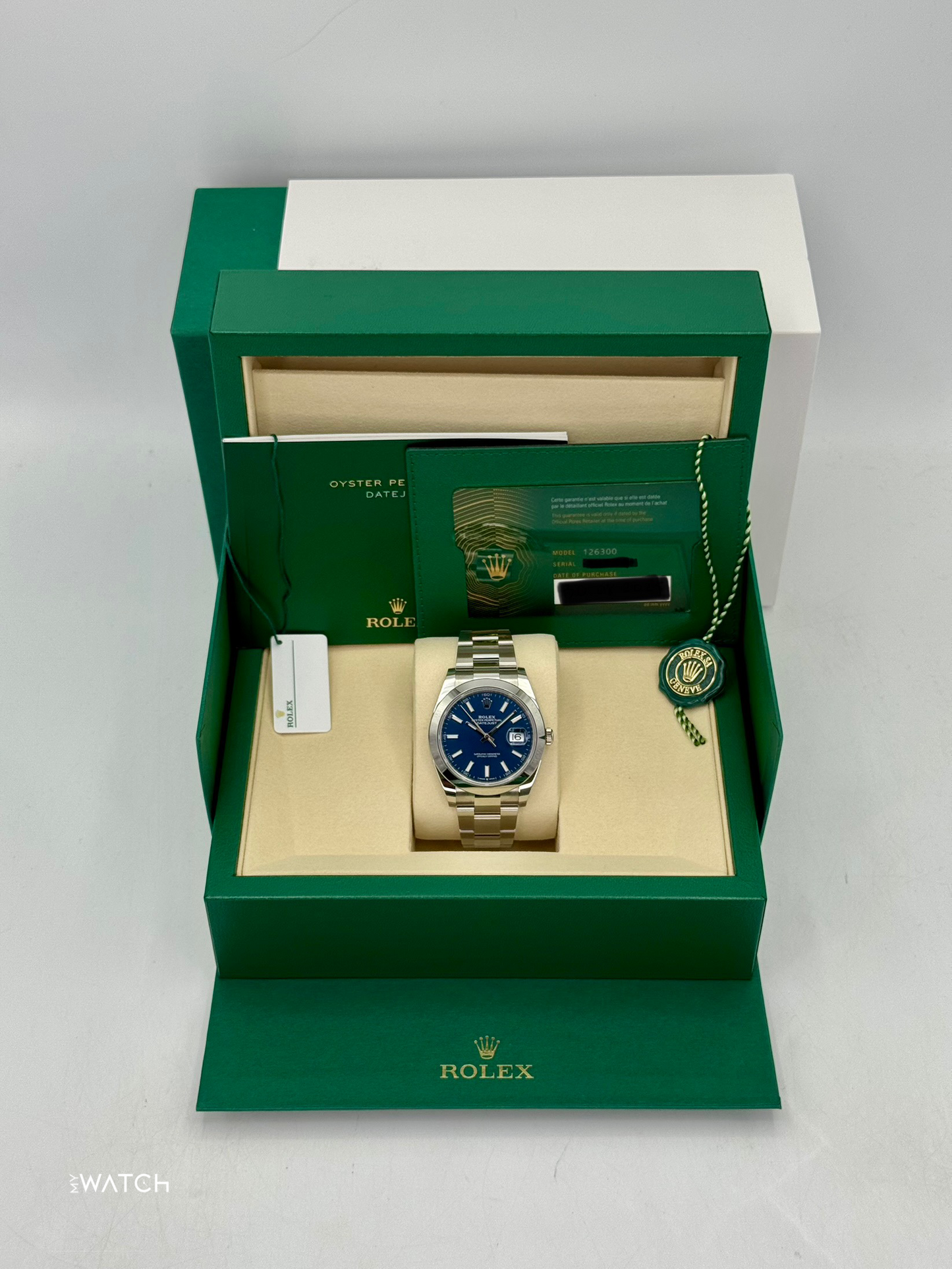 NEW 2025 Rolex Datejust 41mm 126300 Stainless Steel Oyster Blue Dial