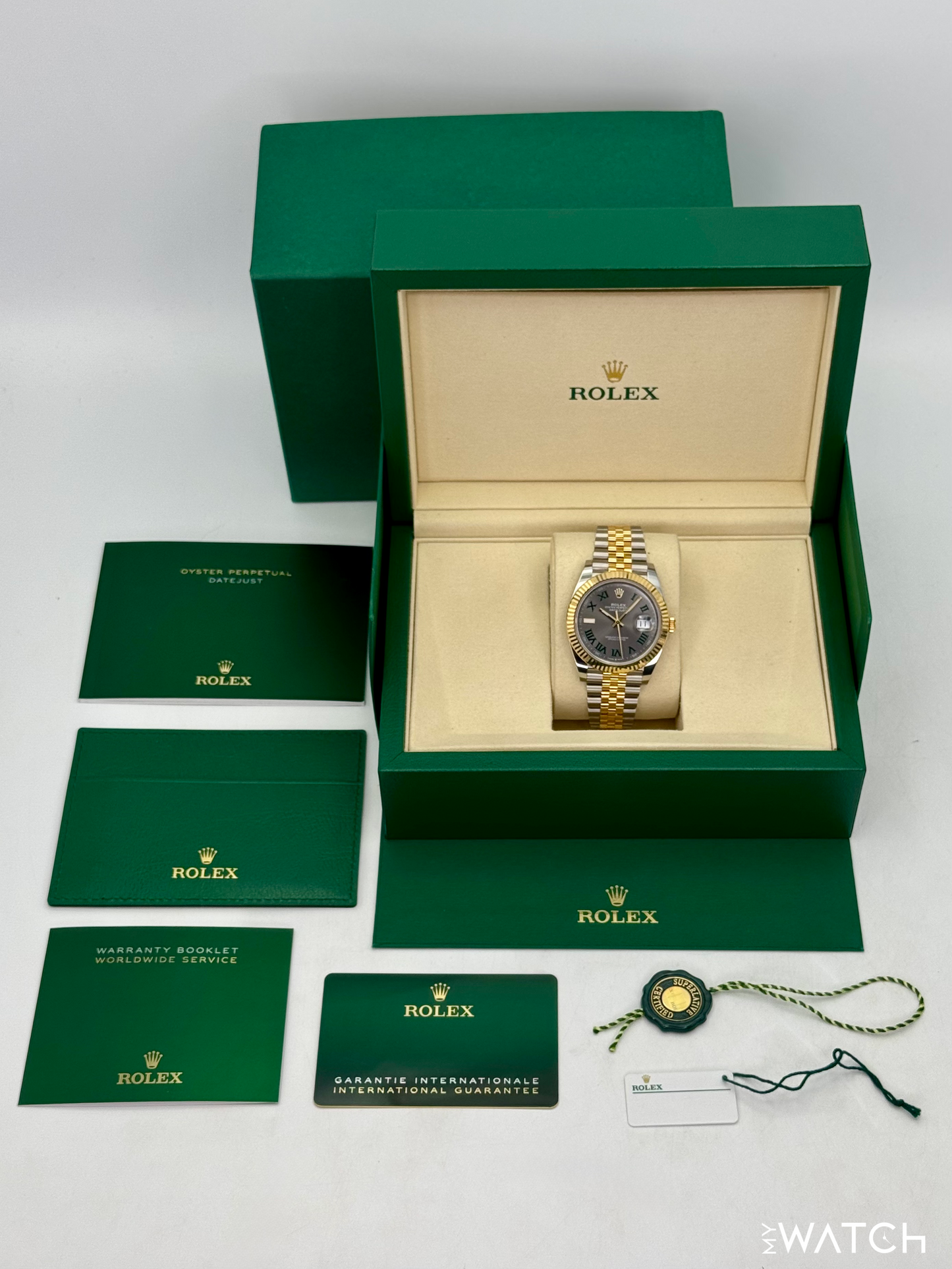 2025 Rolex Datejust 41mm 126333 Two-Tone Jubilee Wimbledon Dial