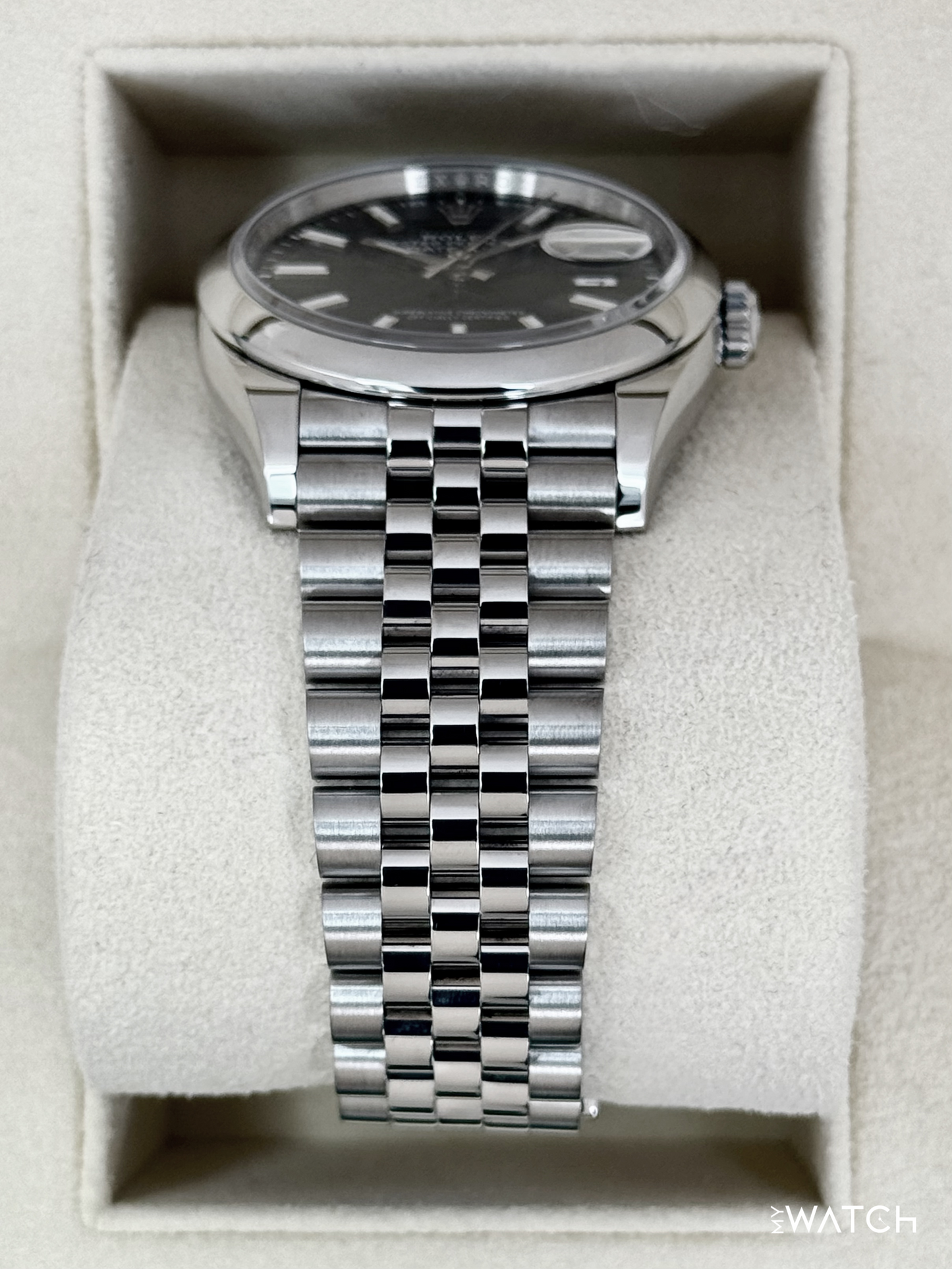 2024 Rolex Datejust 36mm 126200 Stainless Steel Jubilee Black Dial - MyWatchLLC