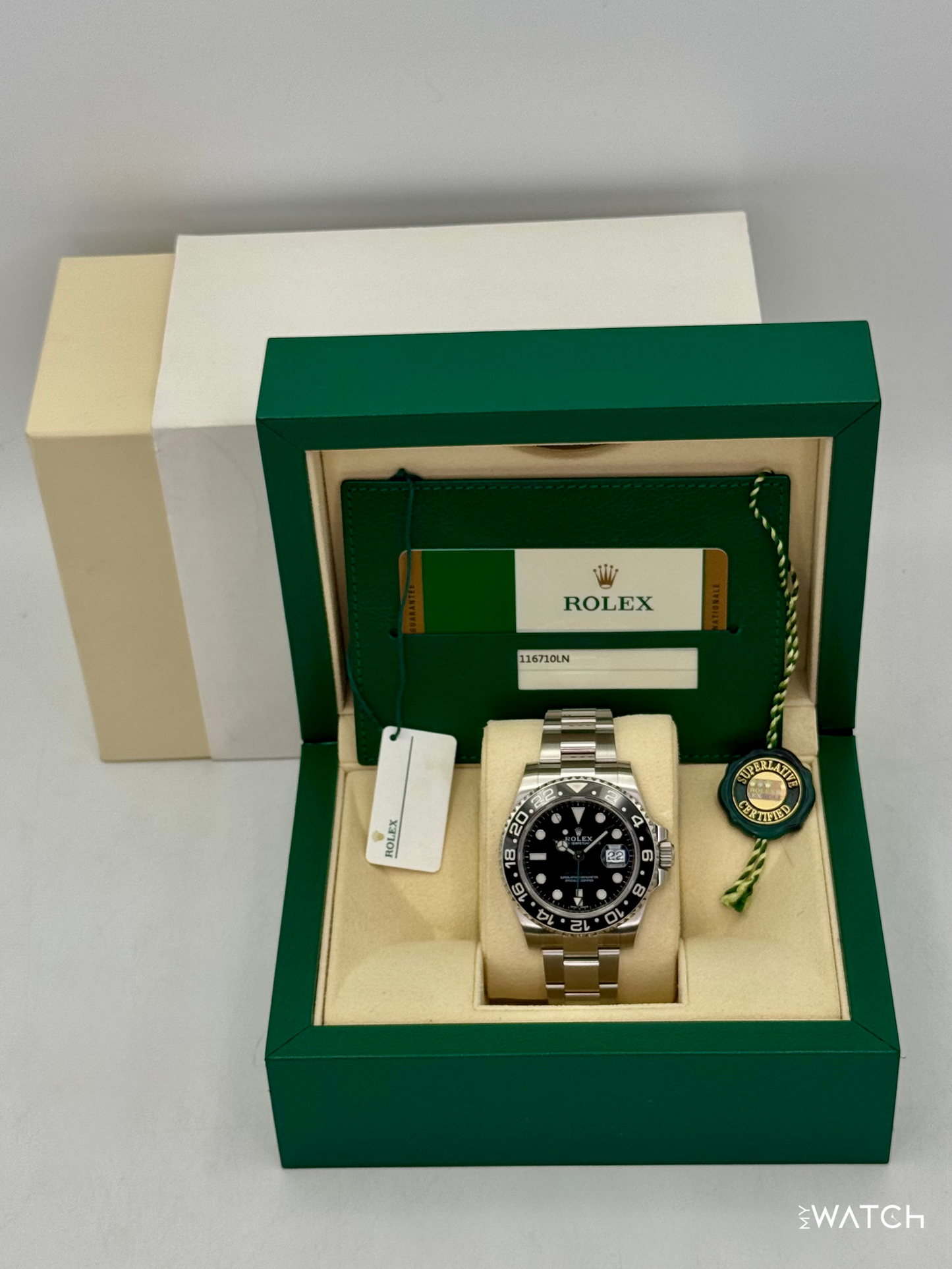 2018 Rolex GMT-Master II 40mm 116710LN Stainless Steel Black Dial - MyWatchLLC