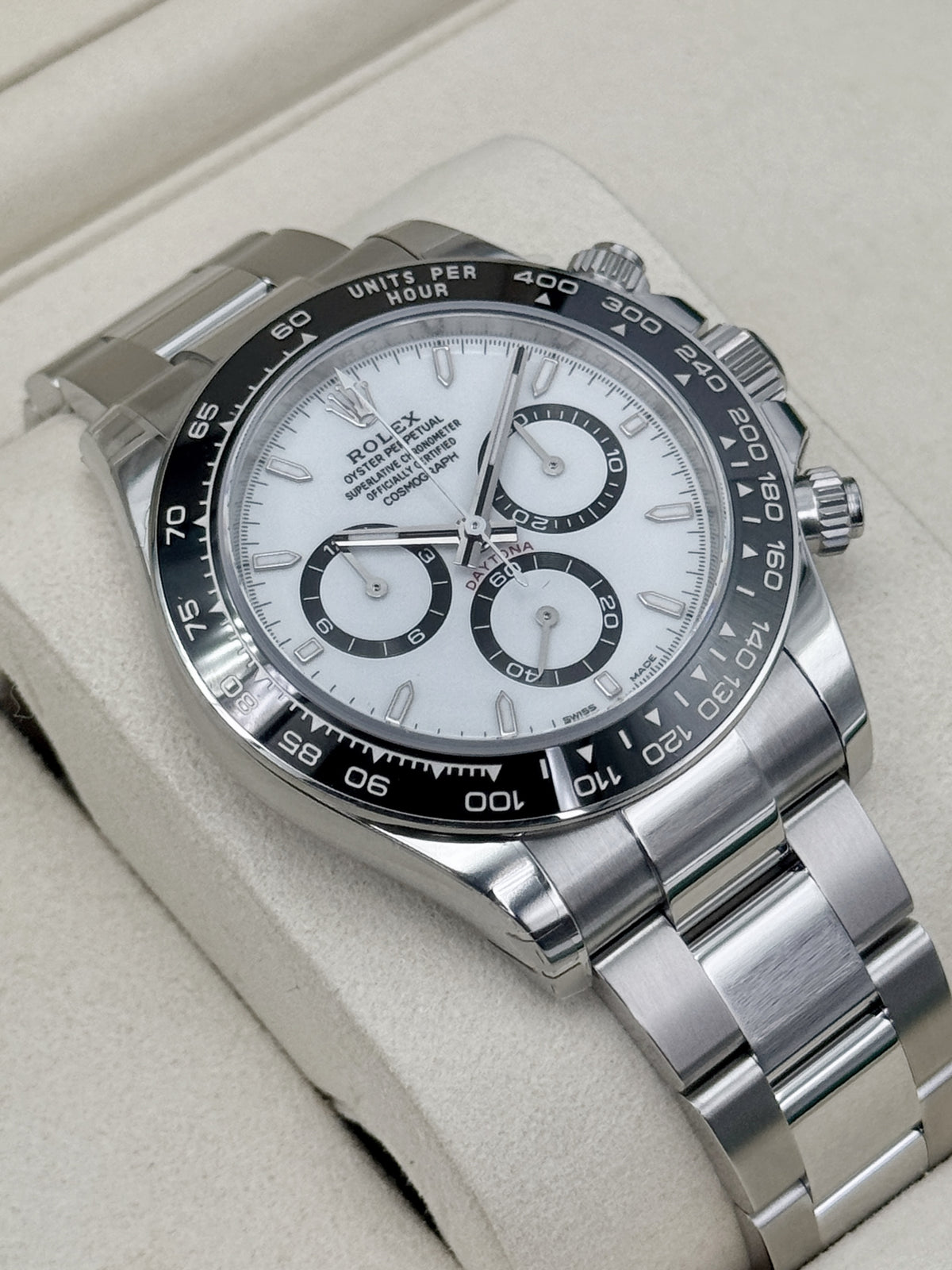 NEW 2026 Rolex Daytona 40mm 126500LN Stainless Steel Panda Dial (NEW STYLE CARD)