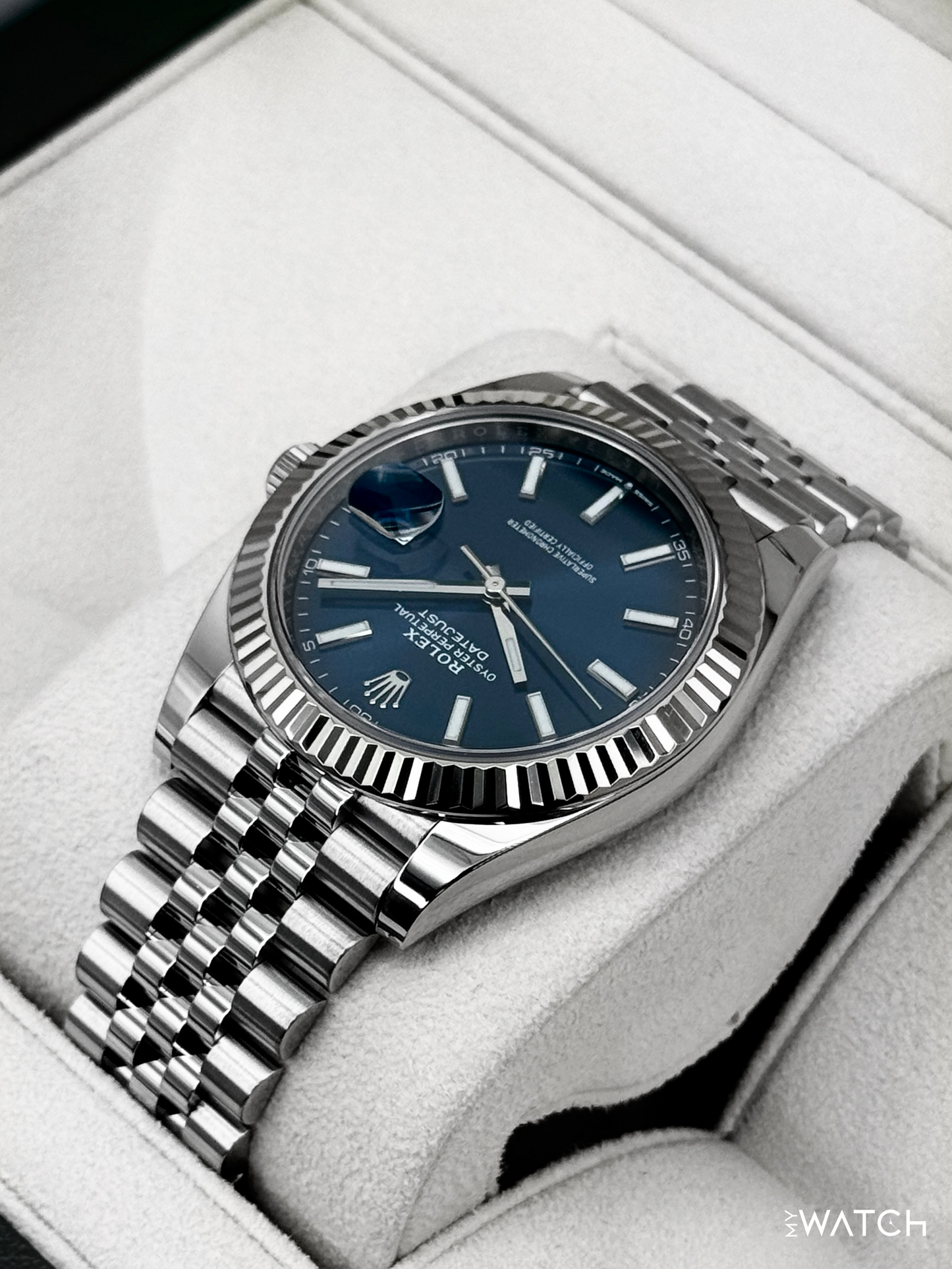 2019 Rolex Datejust 41mm 126334 Stainless Steel Jubilee Blue Dial