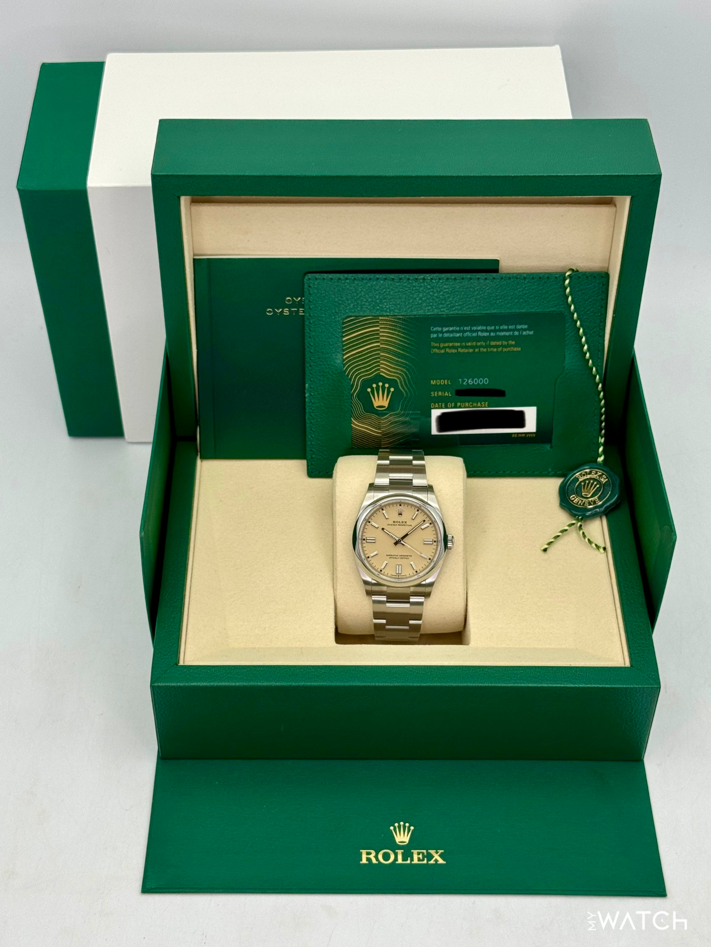 2025 Rolex Oyster Perpetual 36mm 126000 Beige Dial