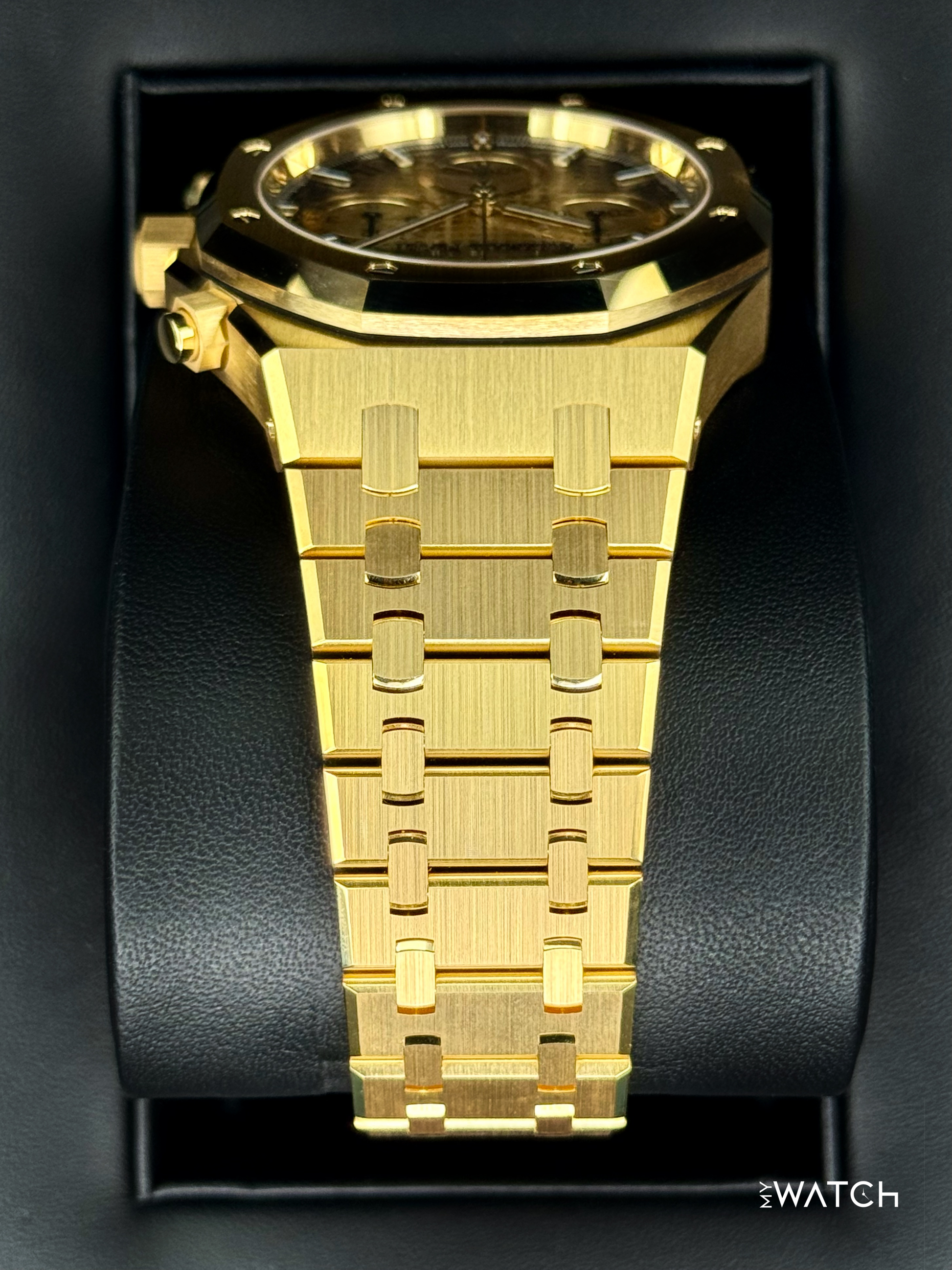 NEW 2025 Audemars Piguet Royal Oak Chronograph 41mm 26240BA Gold Dial - MyWatchLLC