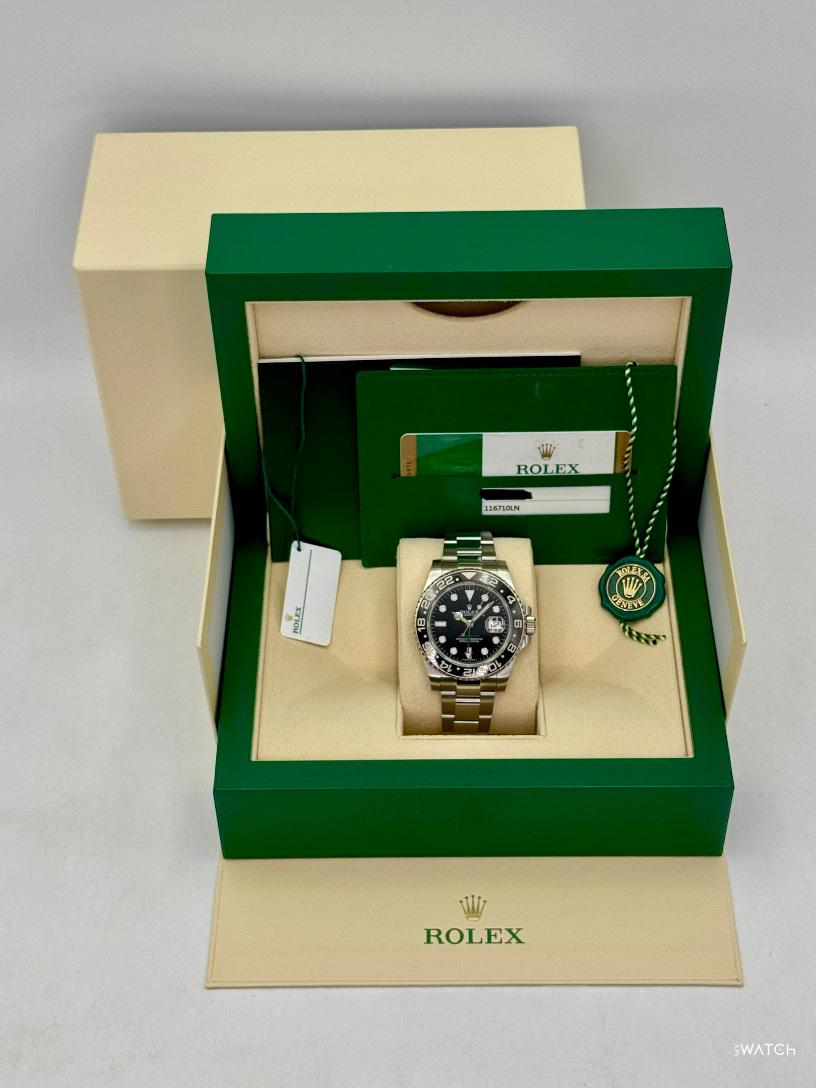 2016 Rolex GMT-Master II 40mm 116710LN Stainless Steel Black Dial - MyWatchLLC