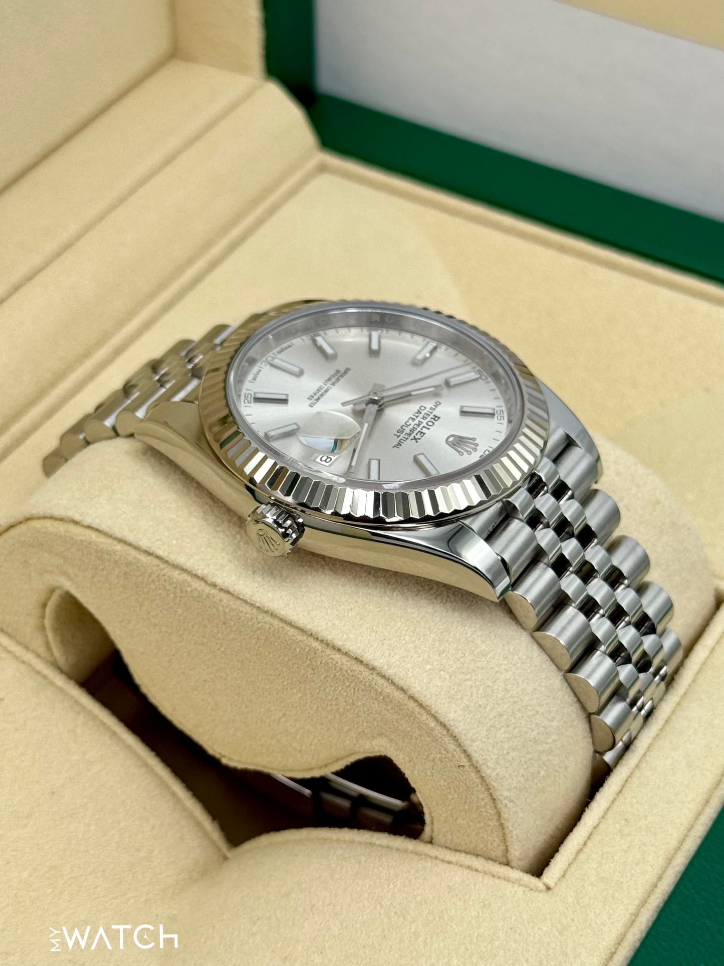 2017 Rolex Datejust 41mm 126334 Stainless Steel Jubilee Silver Dial - MyWatchLLC
