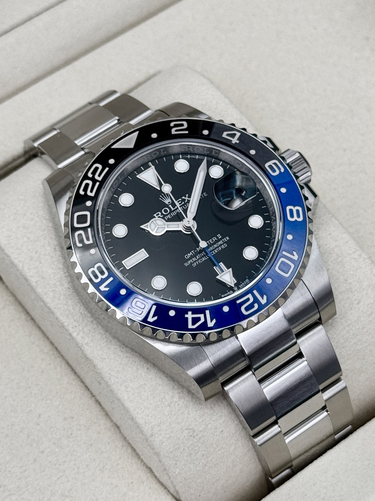 NEW 2026 Rolex GMT-Master II Batman 40mm 126710BLNR Oyster (NEW STYLE CARD)