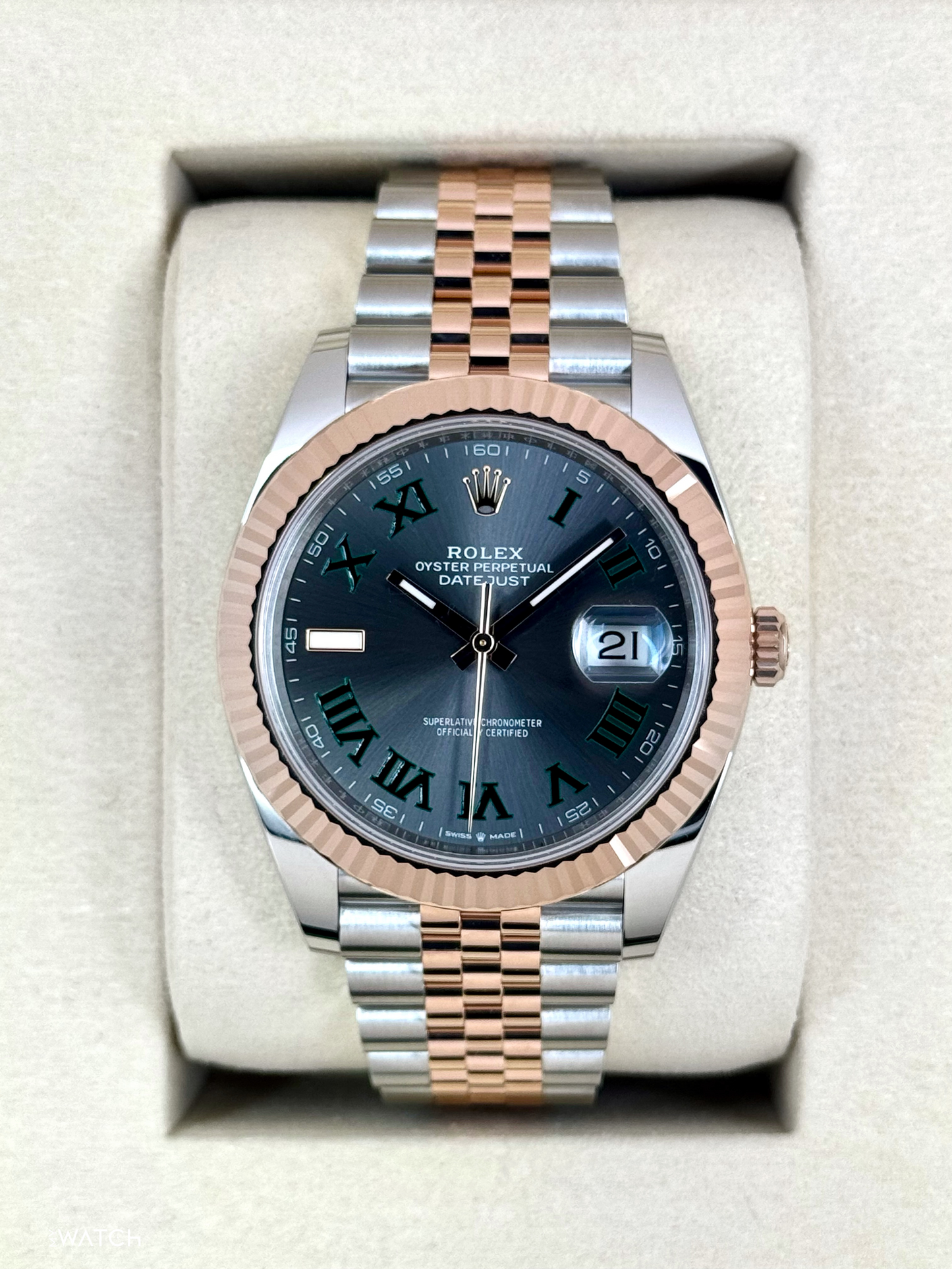 NEW 2025 Rolex Datejust 41mm 126331 Two-Tone Jubilee Wimbledon Dial (STICKERED)