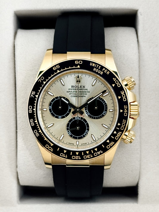 NEW 2026 Rolex Daytona 40mm 126518LN Yellow Gold Champagne Pikachu Dial (NEW STYLE CARD)
