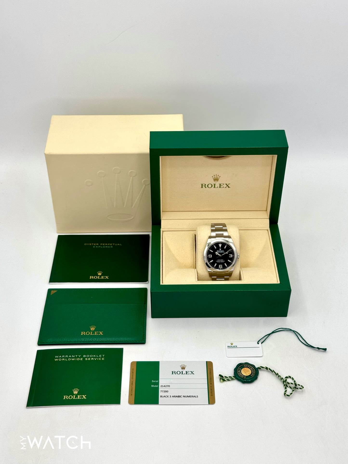 2020 Rolex Explorer 39mm 214270 Stainless Steel Black Dial