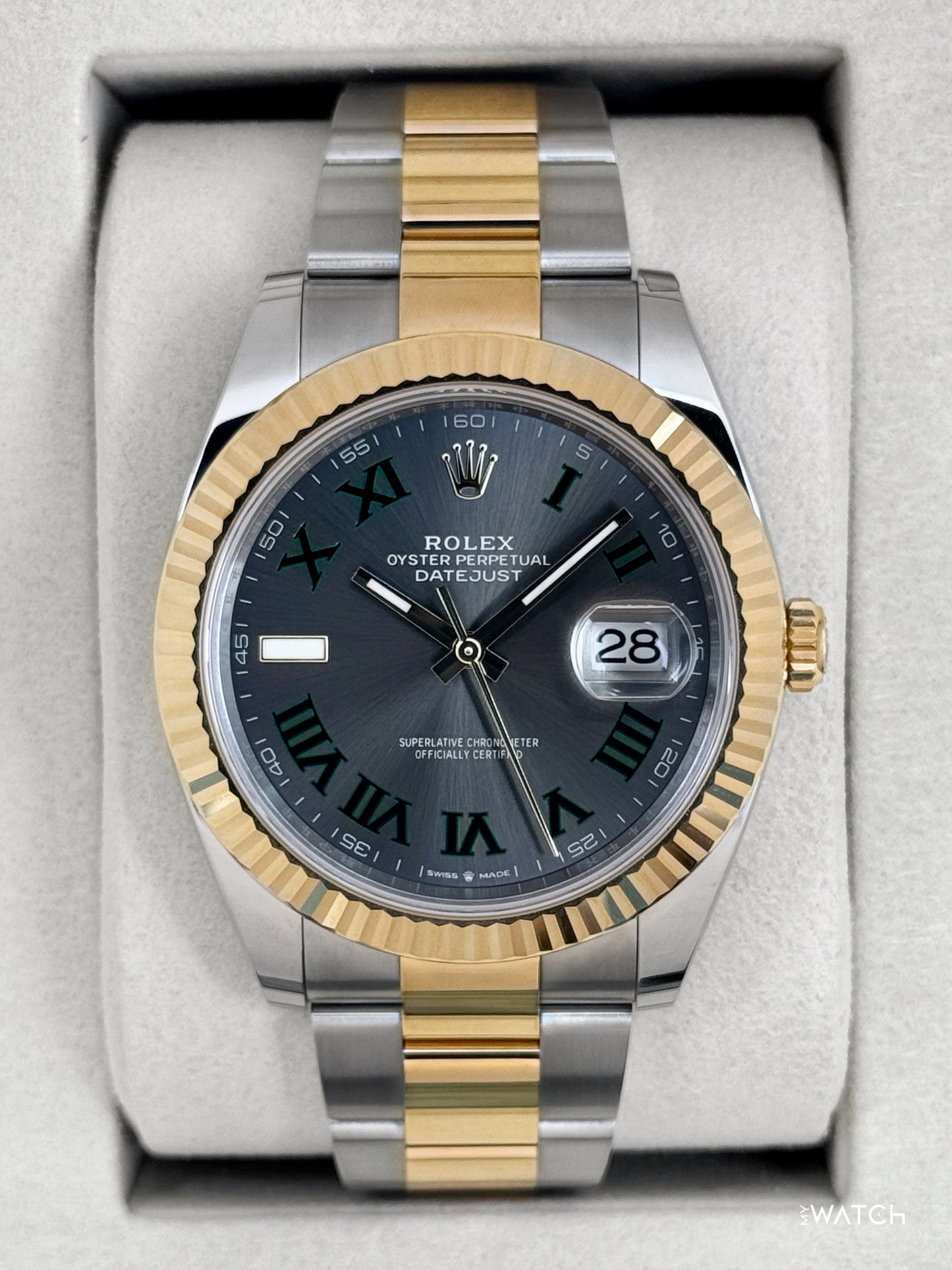 NEW 2026 Rolex Datejust 41mm 126333 Two-Tone Oyster Wimbledon Dial - MyWatchLLC