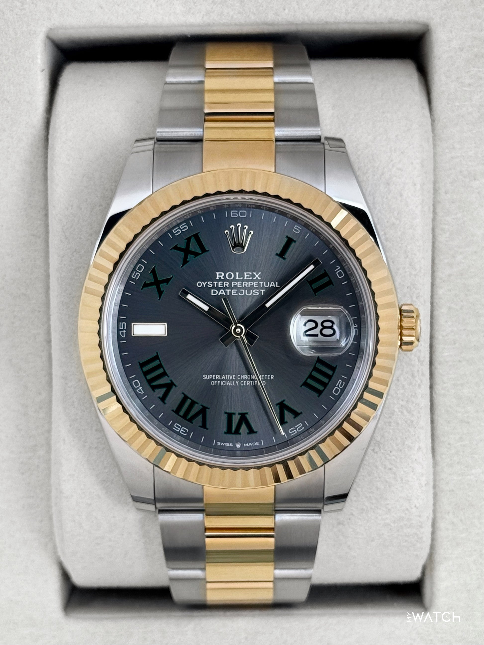 NEW 2026 Rolex Datejust 41mm 126333 Two-Tone Oyster Wimbledon Dial - MyWatchLLC