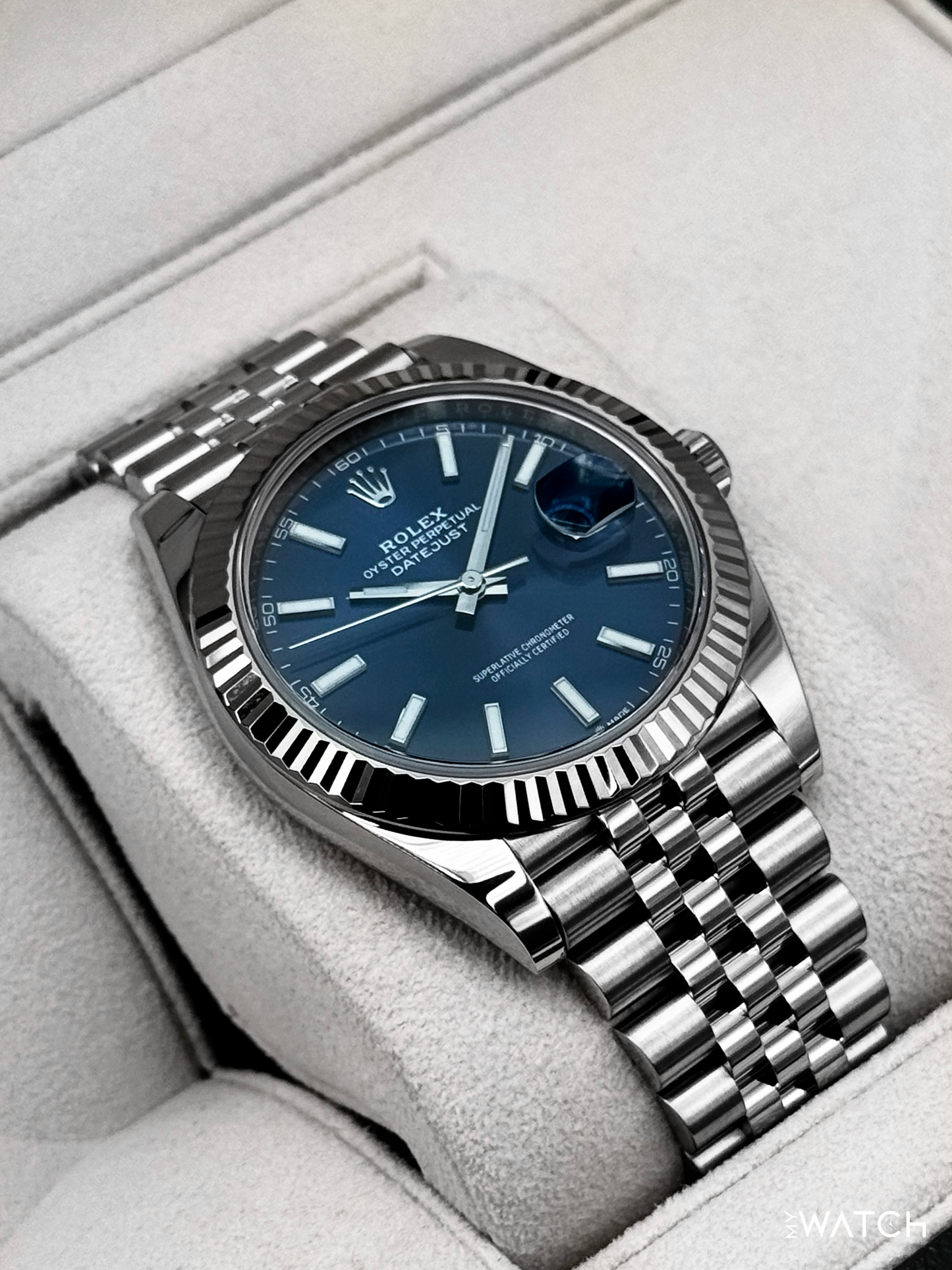2019 Rolex Datejust 41mm 126334 Stainless Steel Jubilee Blue Dial