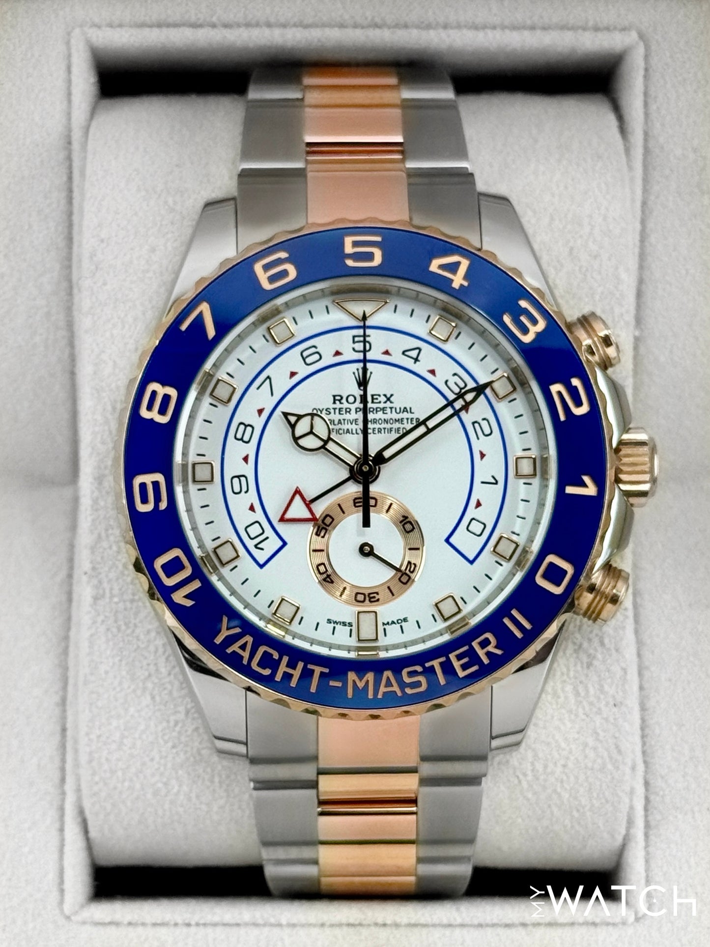 Rolex Yacht-Master II 44mm 116681 Two-Tone White Dial