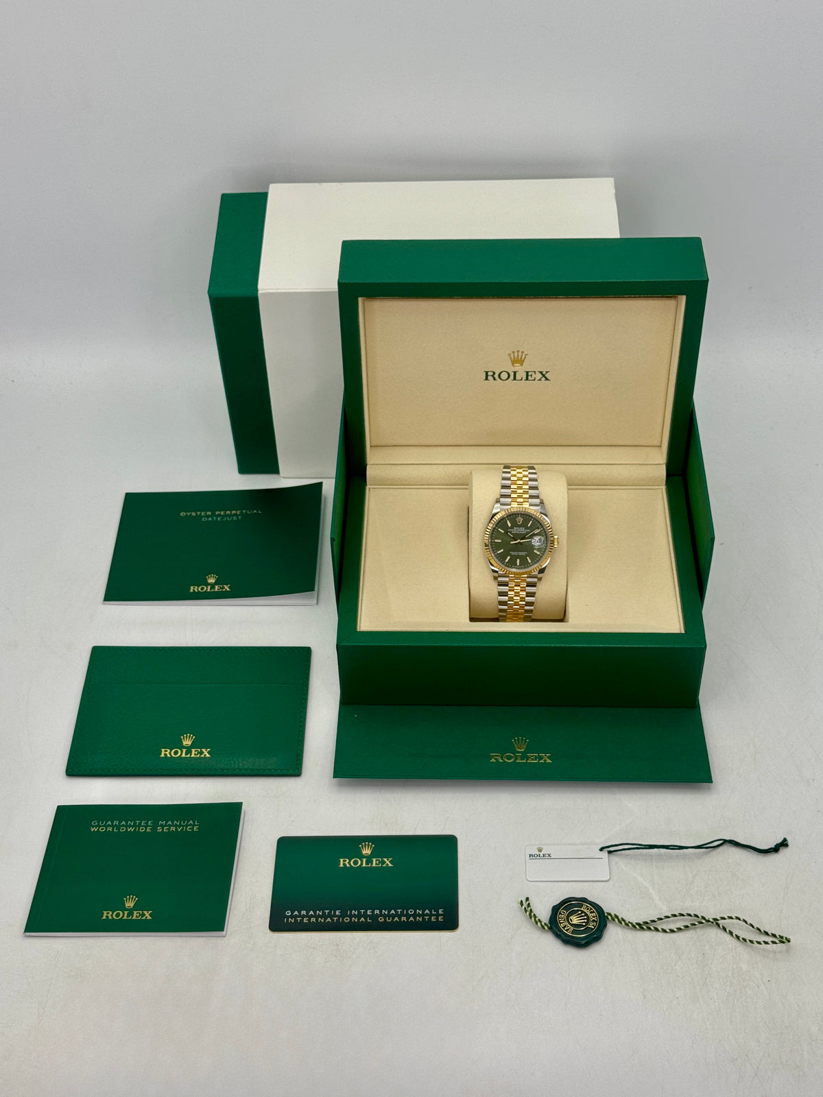 NEW 2026 Rolex Datejust 36mm 126233 Two-Tone Jubilee Oliver Green Dial