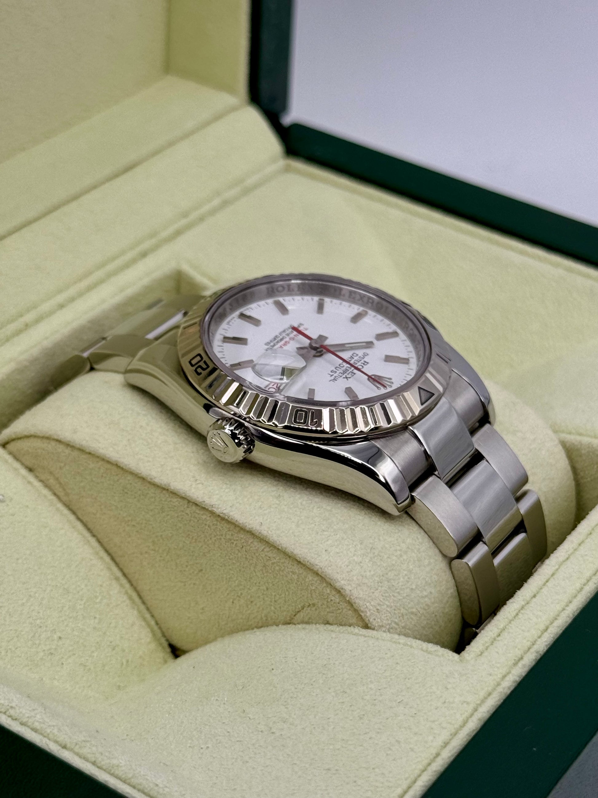 2005 Rolex Datejust Turn-O-Graph 36mm 116264 Oyster White Dial - MyWatchLLC