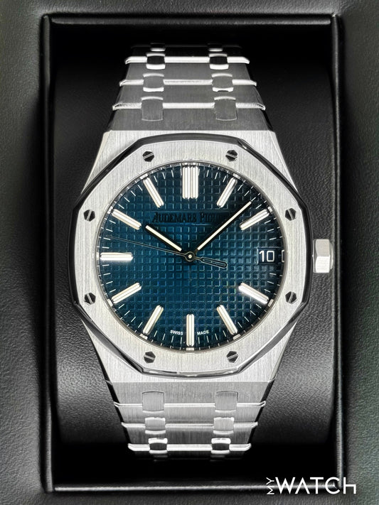 2023 Audemars Piguet  Royal Oak  41mm 15510ST Stainless Steel Blue Dial